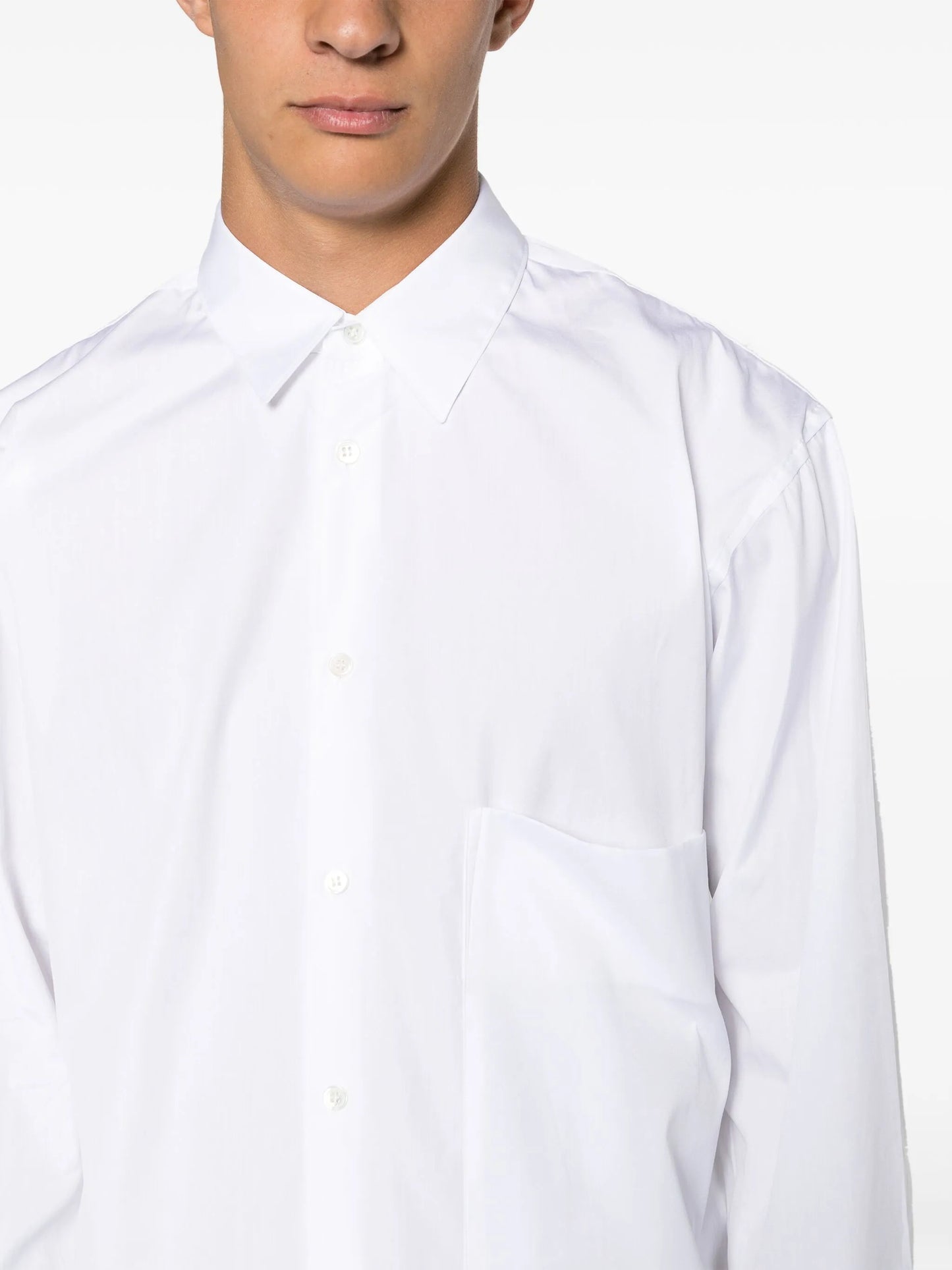 long-sleeve cotton shirt