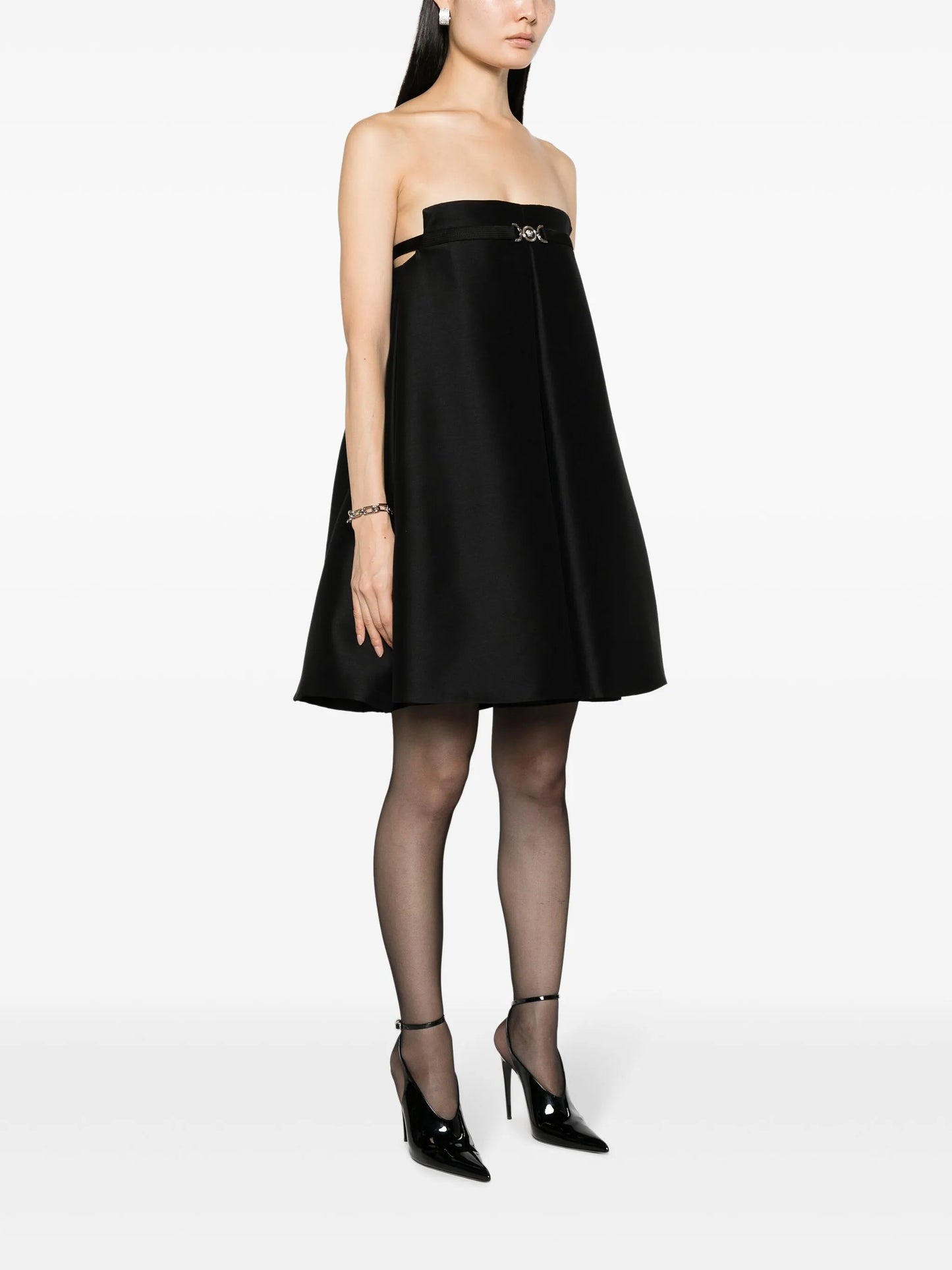 Medusa '95 box-pleated minidress