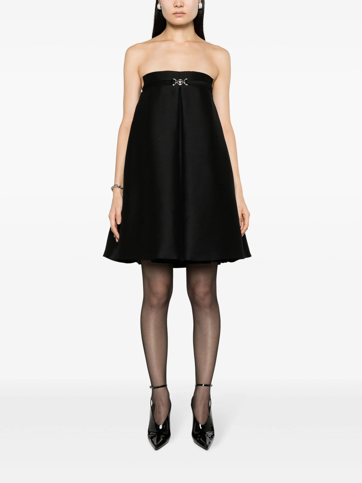 Medusa '95 box-pleated minidress