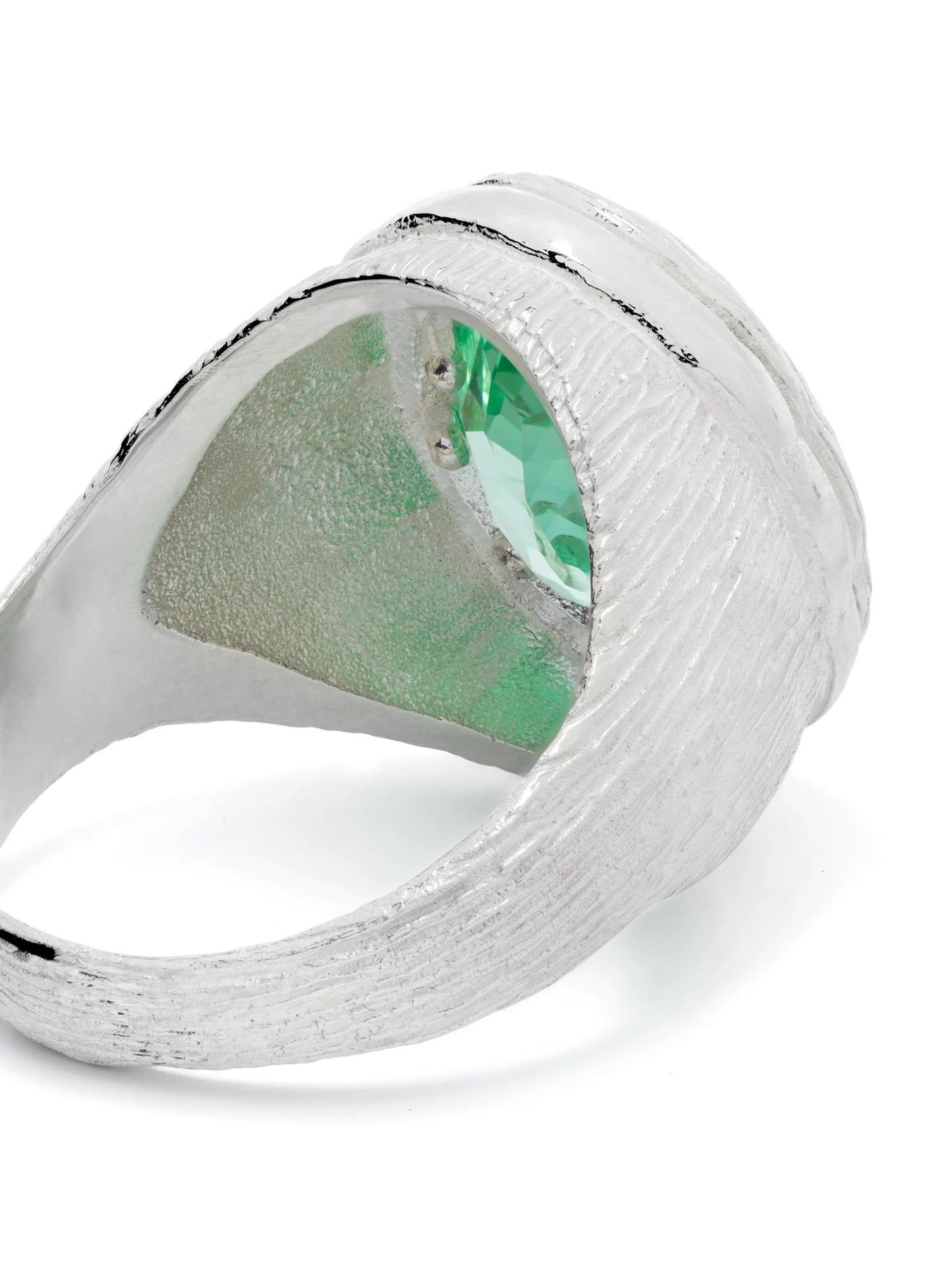 Mirror sterling-silver sapphire ring