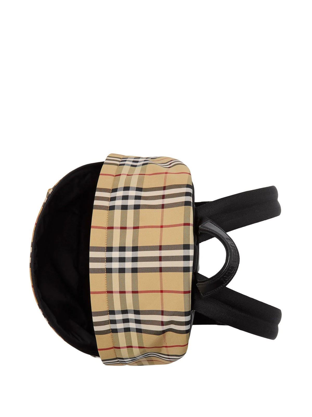 logo-plaque check-print backpack