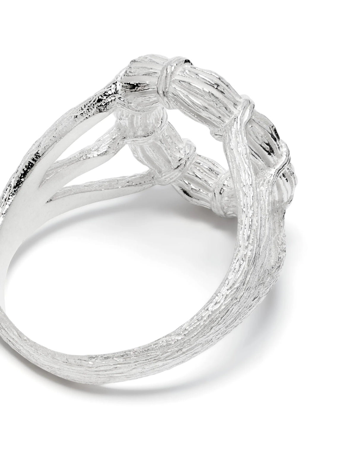 mini British Willow sterling silver ring