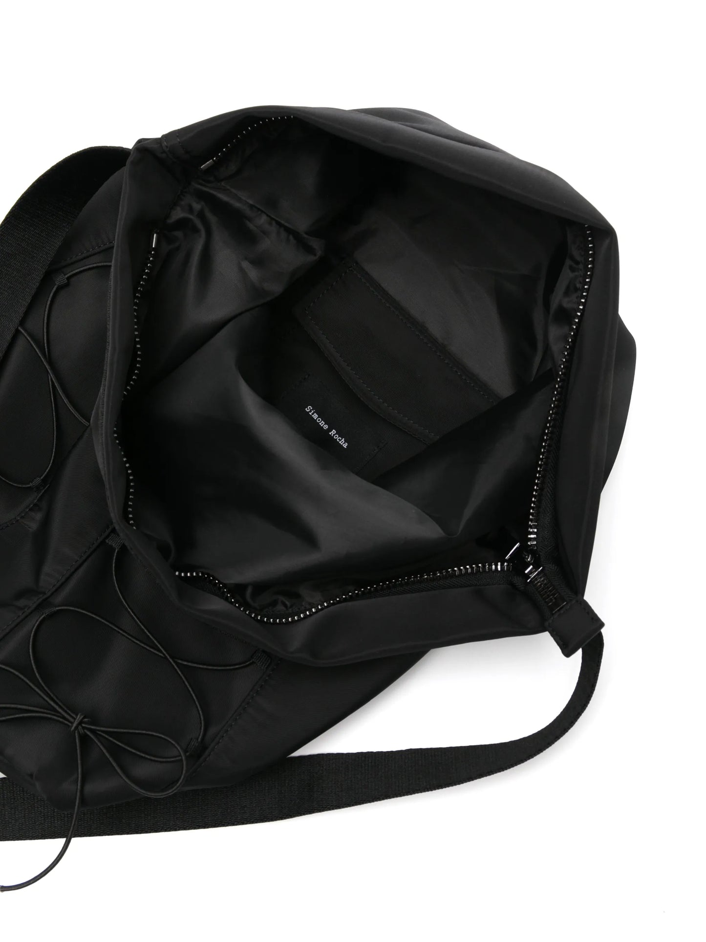 lace-up canvas backpack