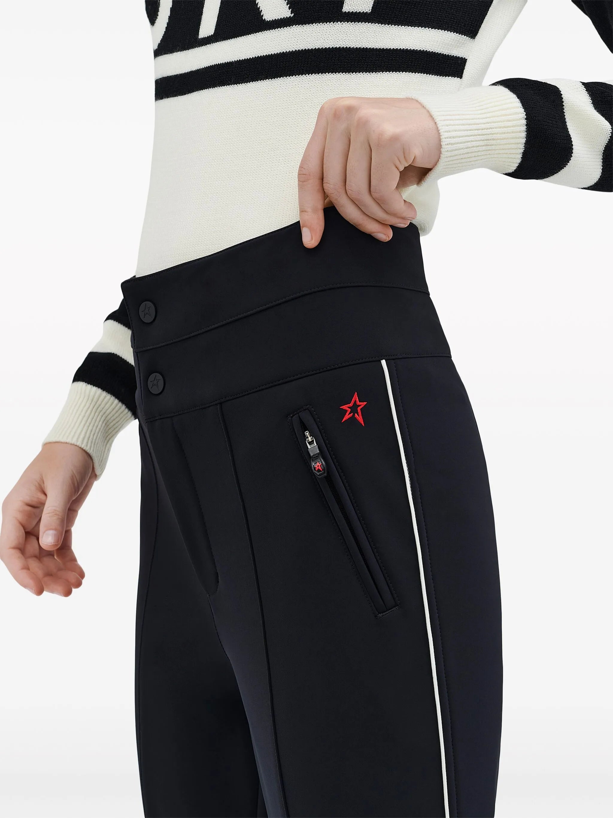 Aurora high-waisted skinny trousers