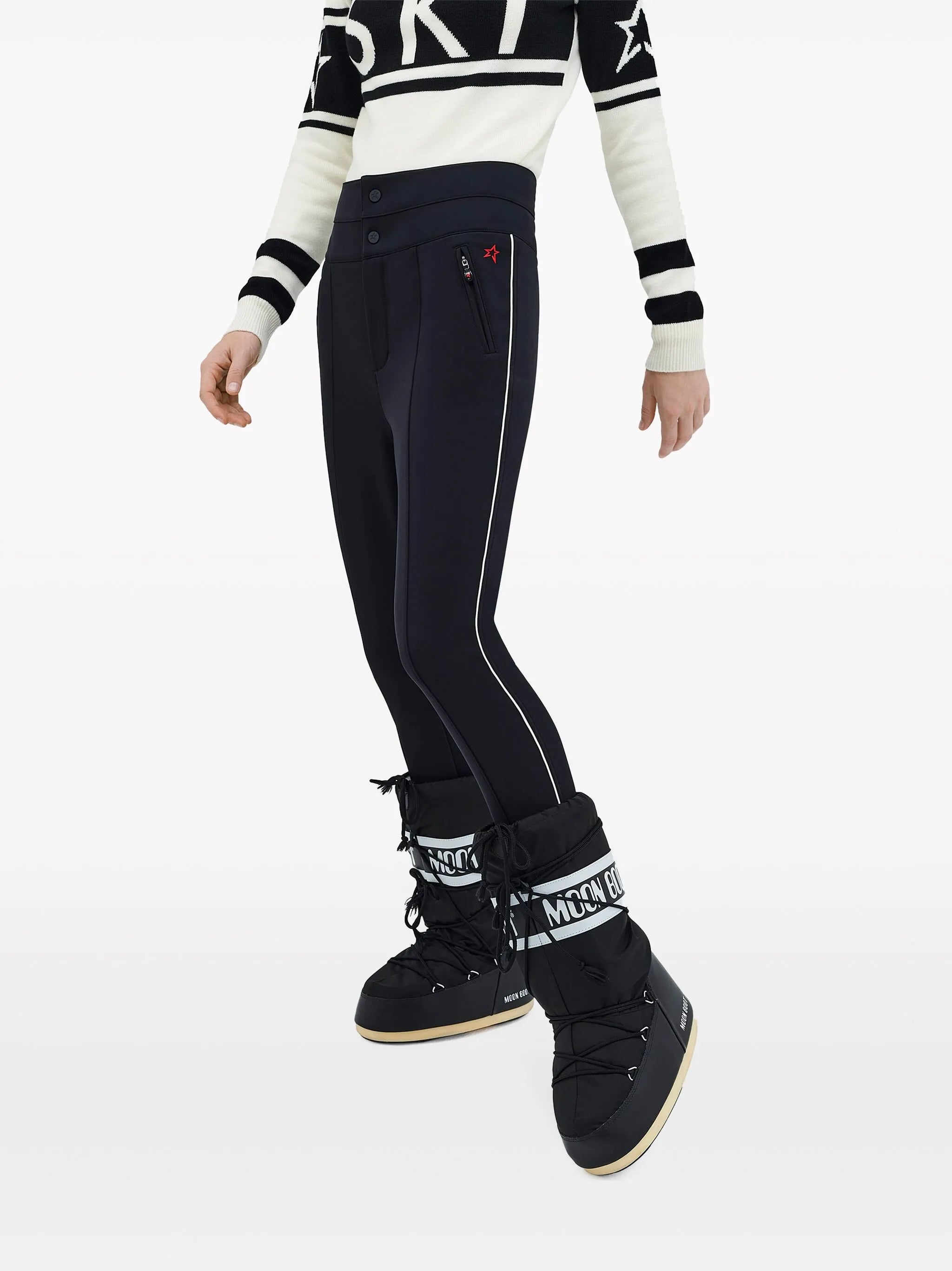 Aurora high-waisted skinny trousers