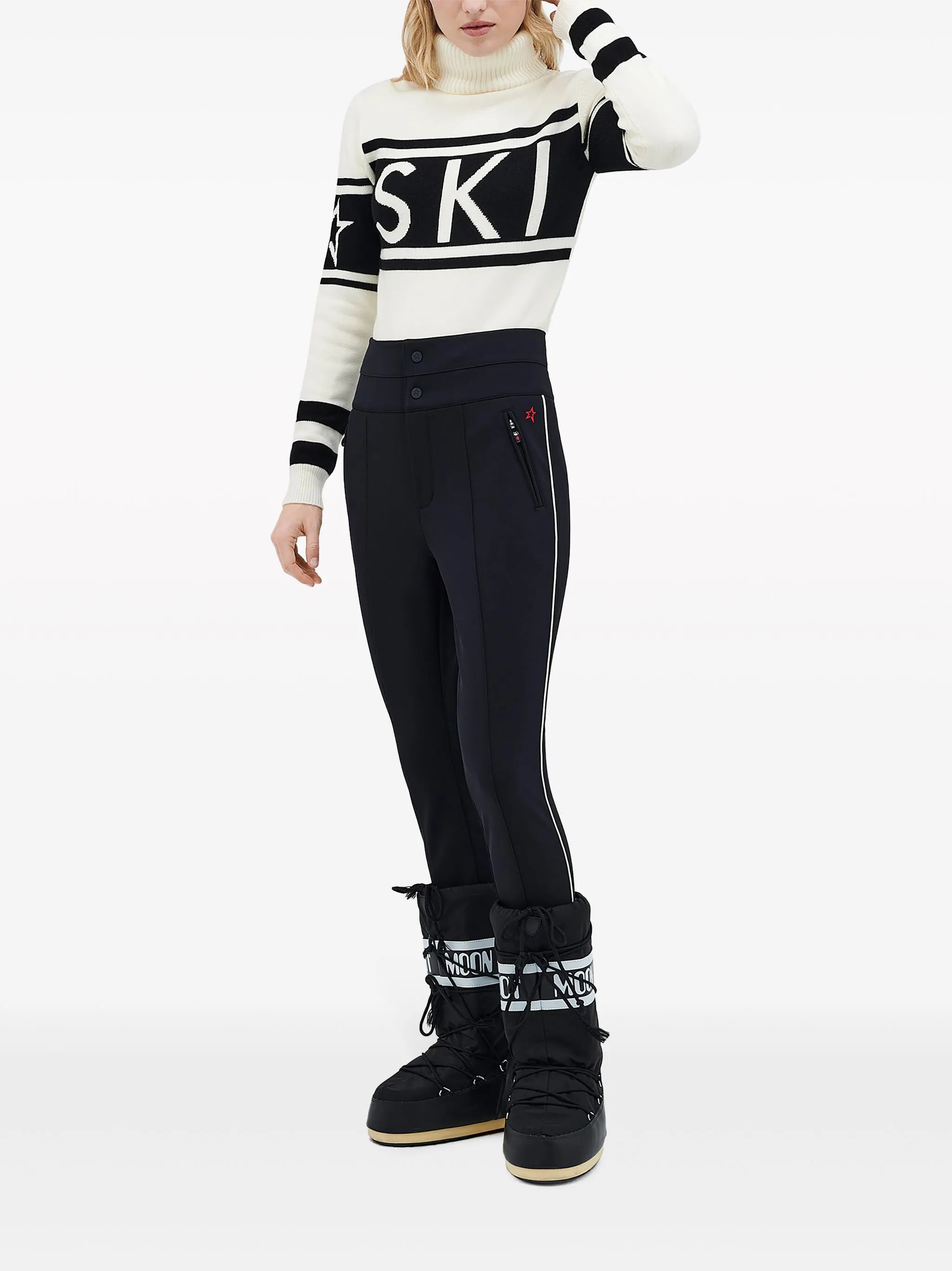 Aurora high-waisted skinny trousers
