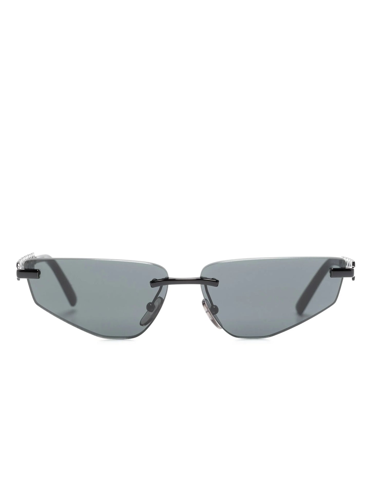 geometric-frame tinted sunglasses