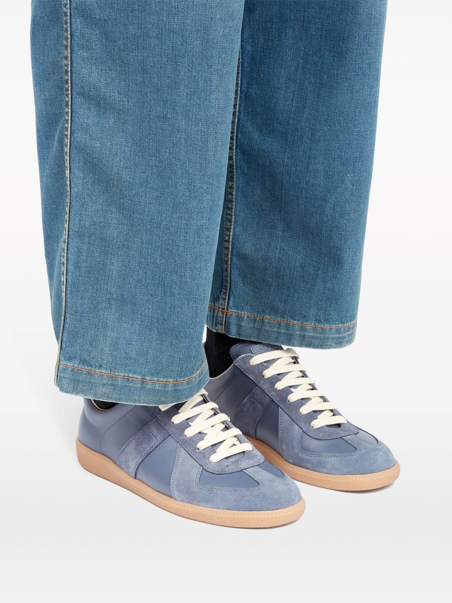 Replica leather sneakers