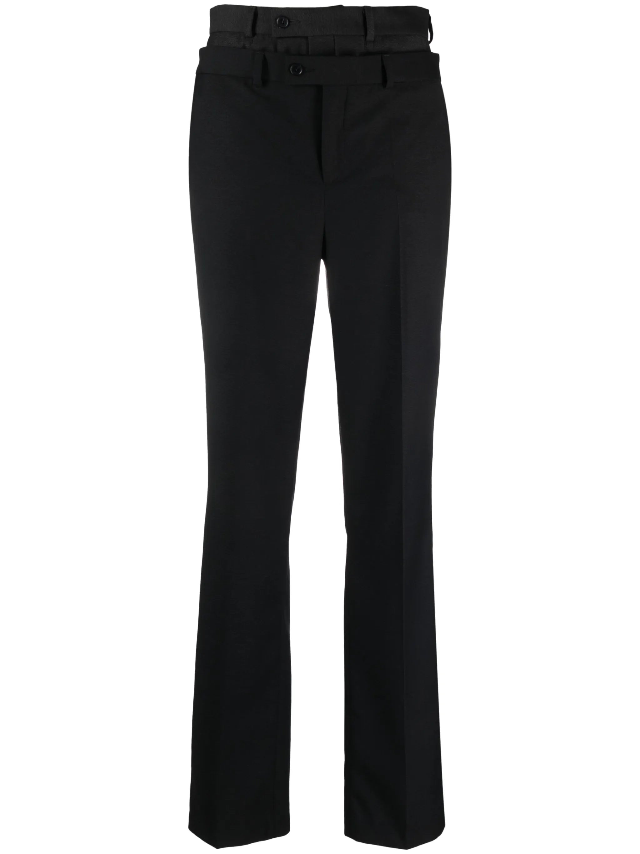 double-waistband trousers