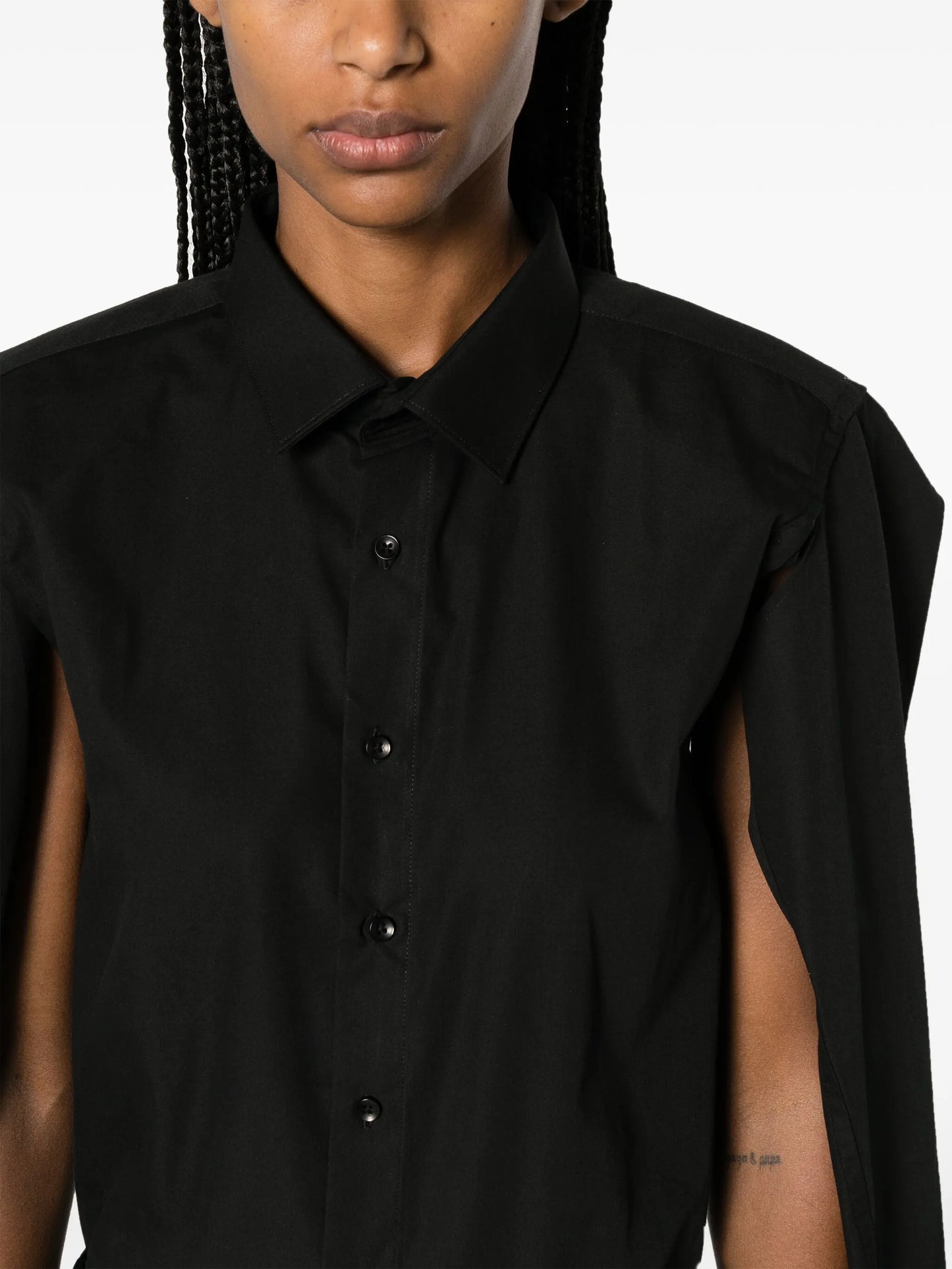 split-sleeve shirt