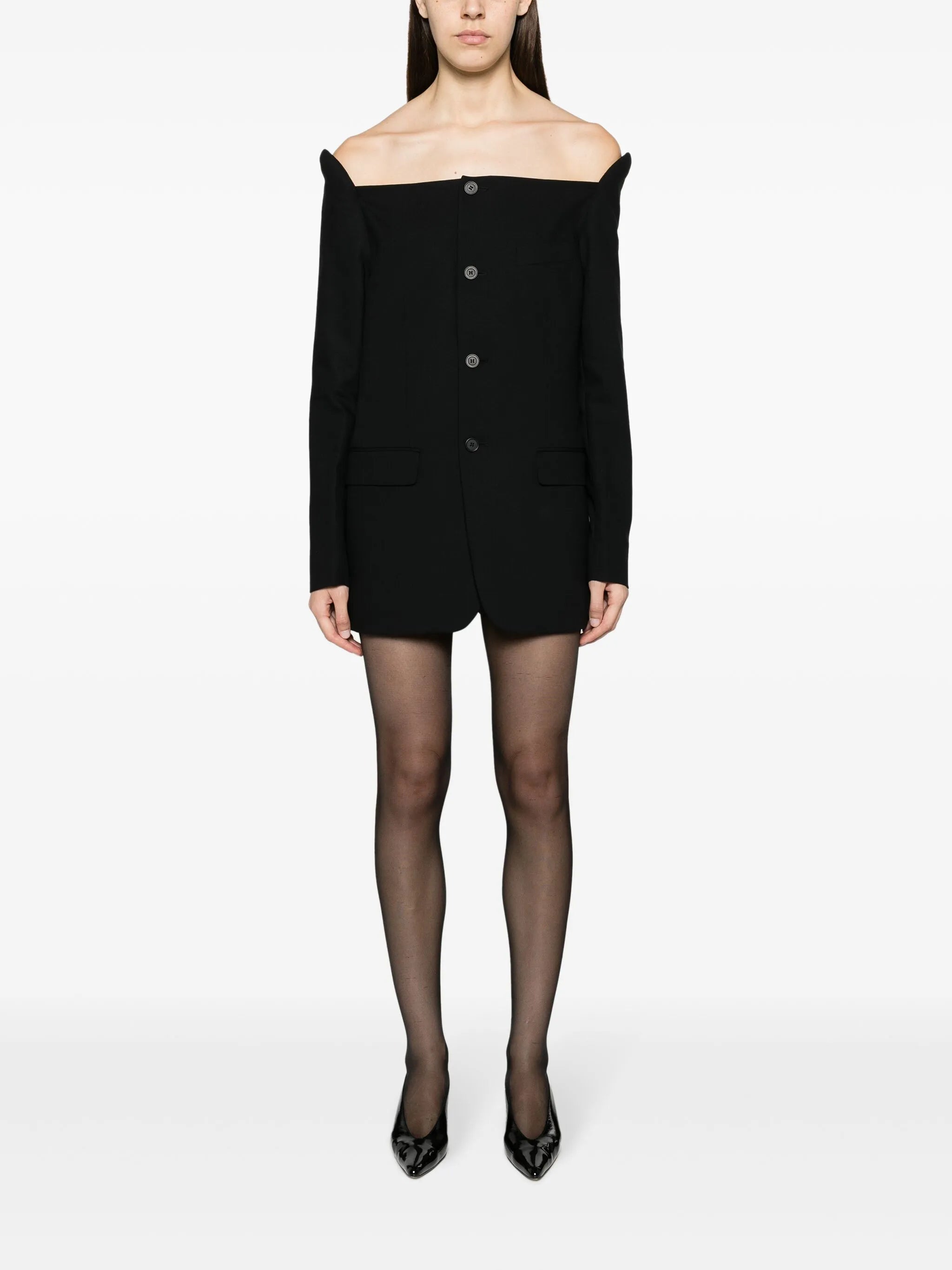 Blazer wool minidress