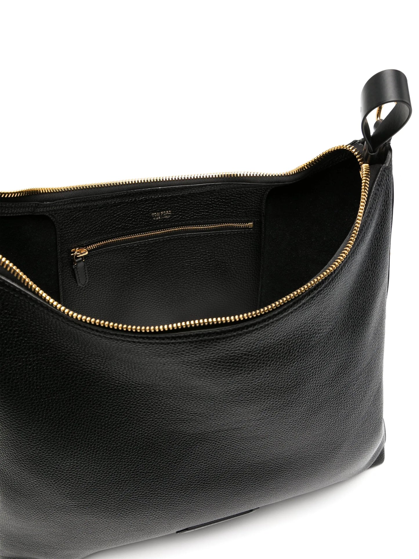 Hand-held leather tote bag