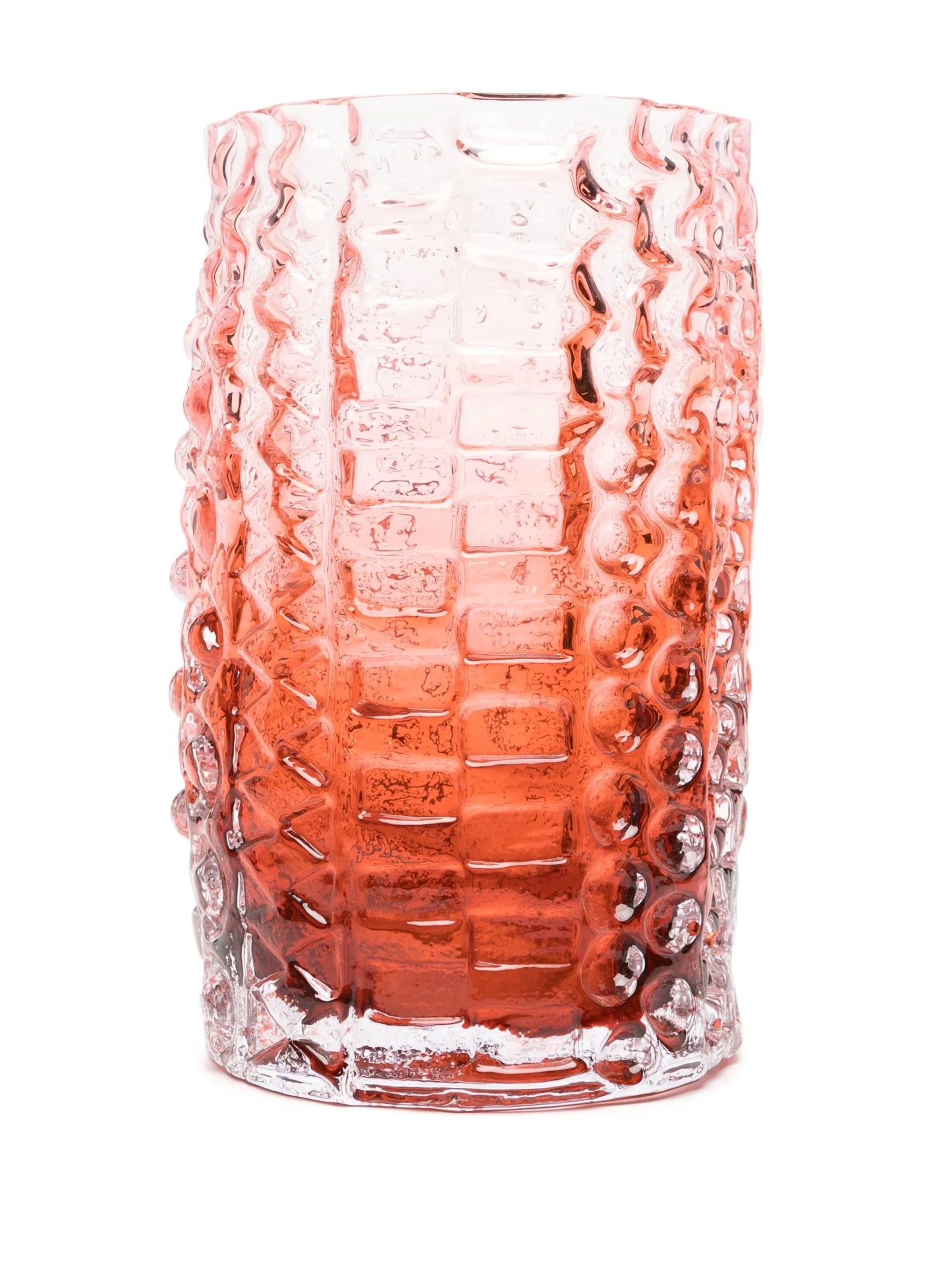 Relief glass vase (16cm x 30cm)