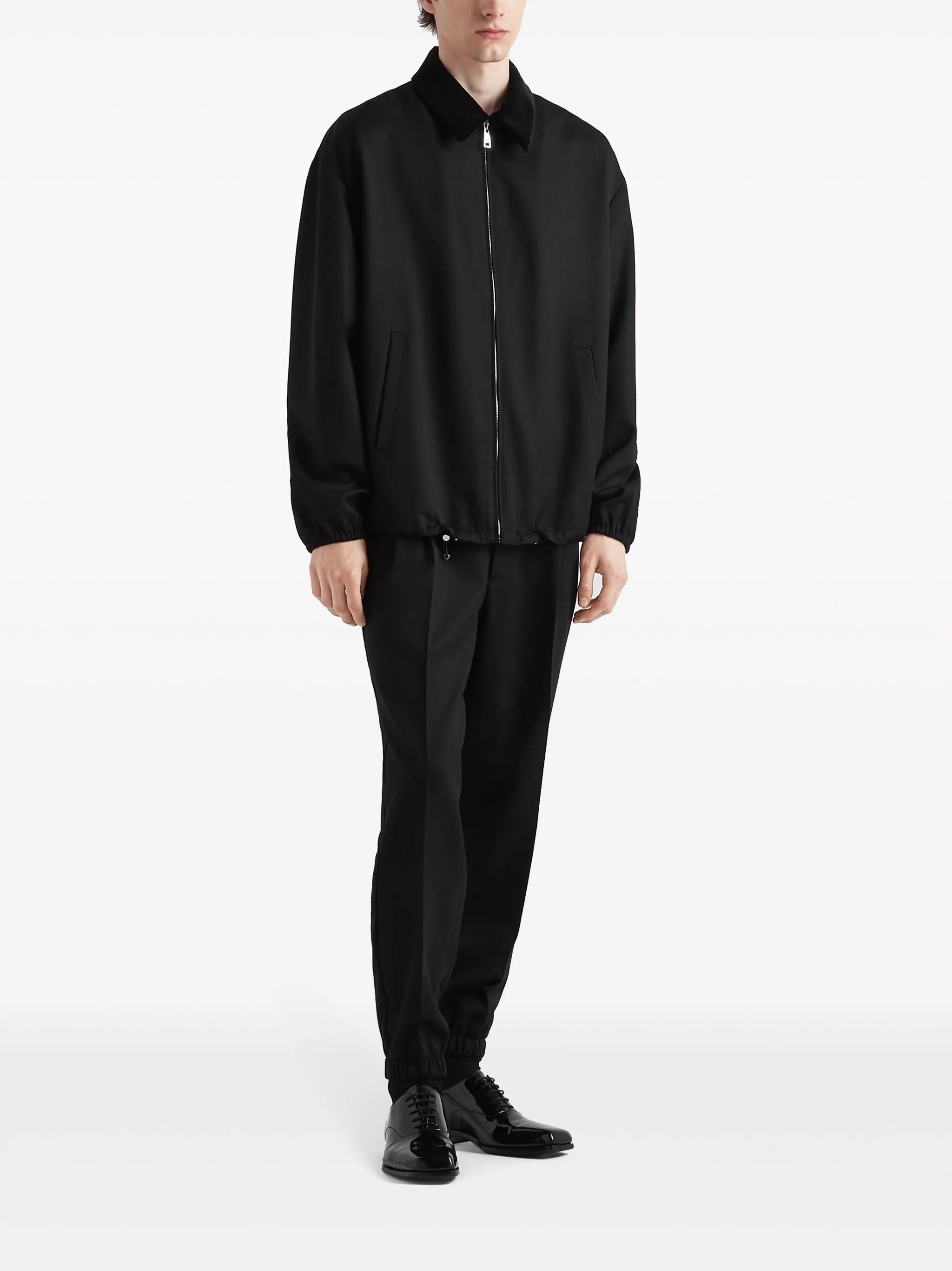 wool blouson jacket