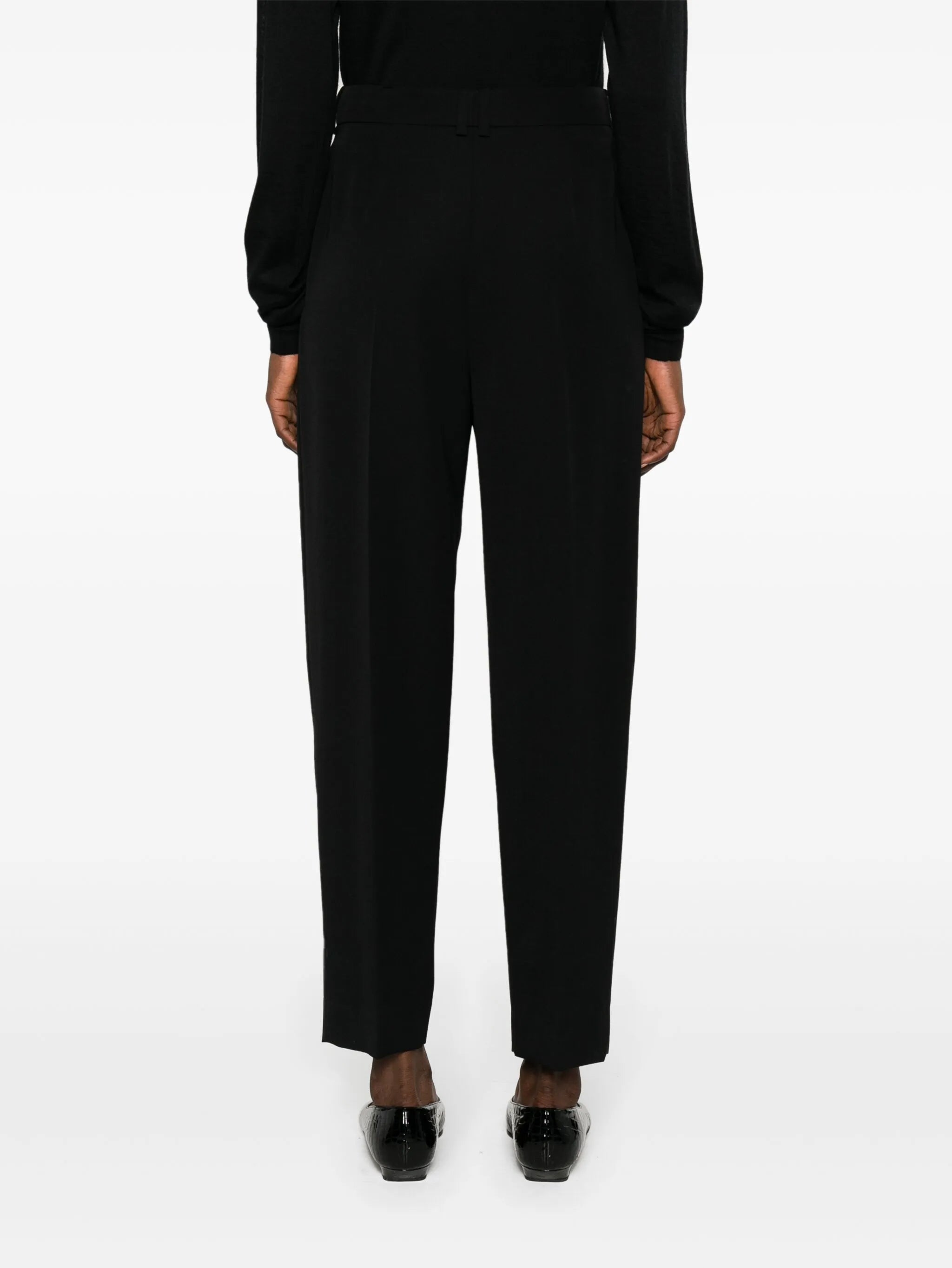 Corby pleated wool tailored trousers