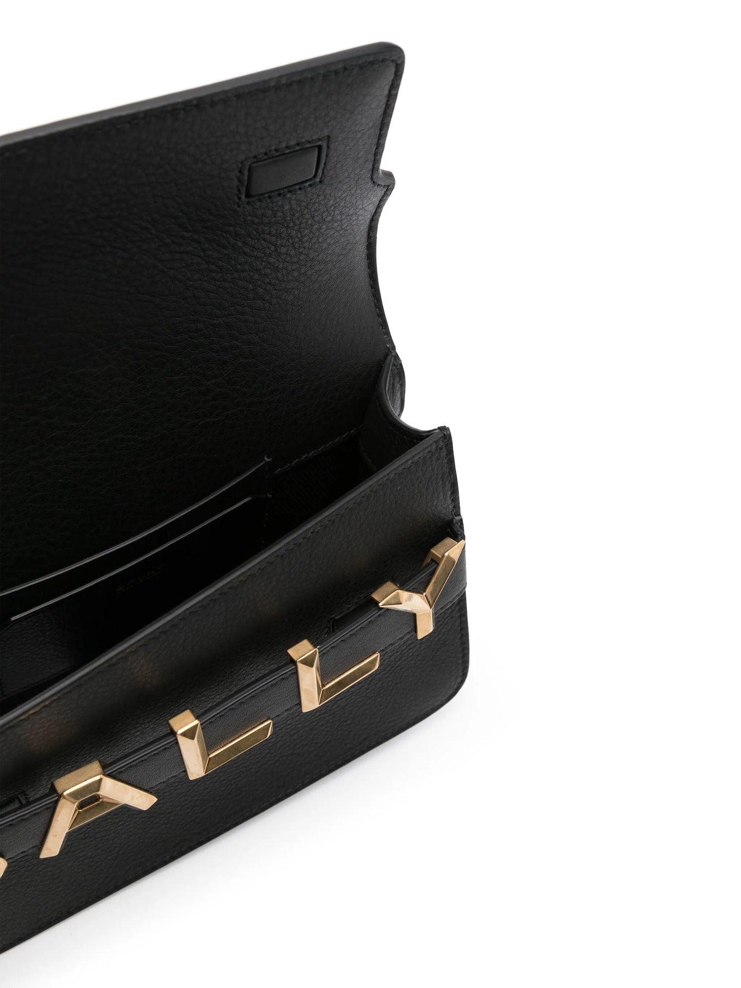 logo-lettering leather bag