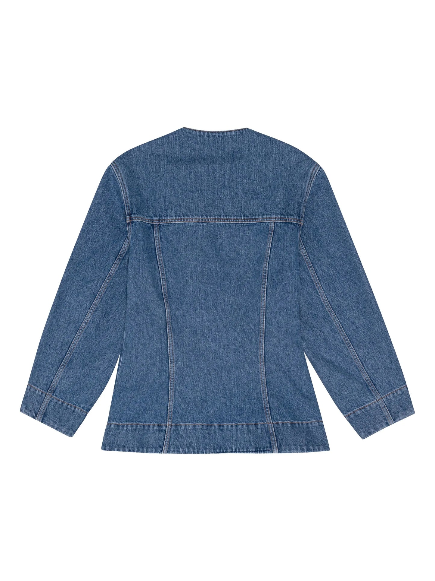 buttoned denim shirt