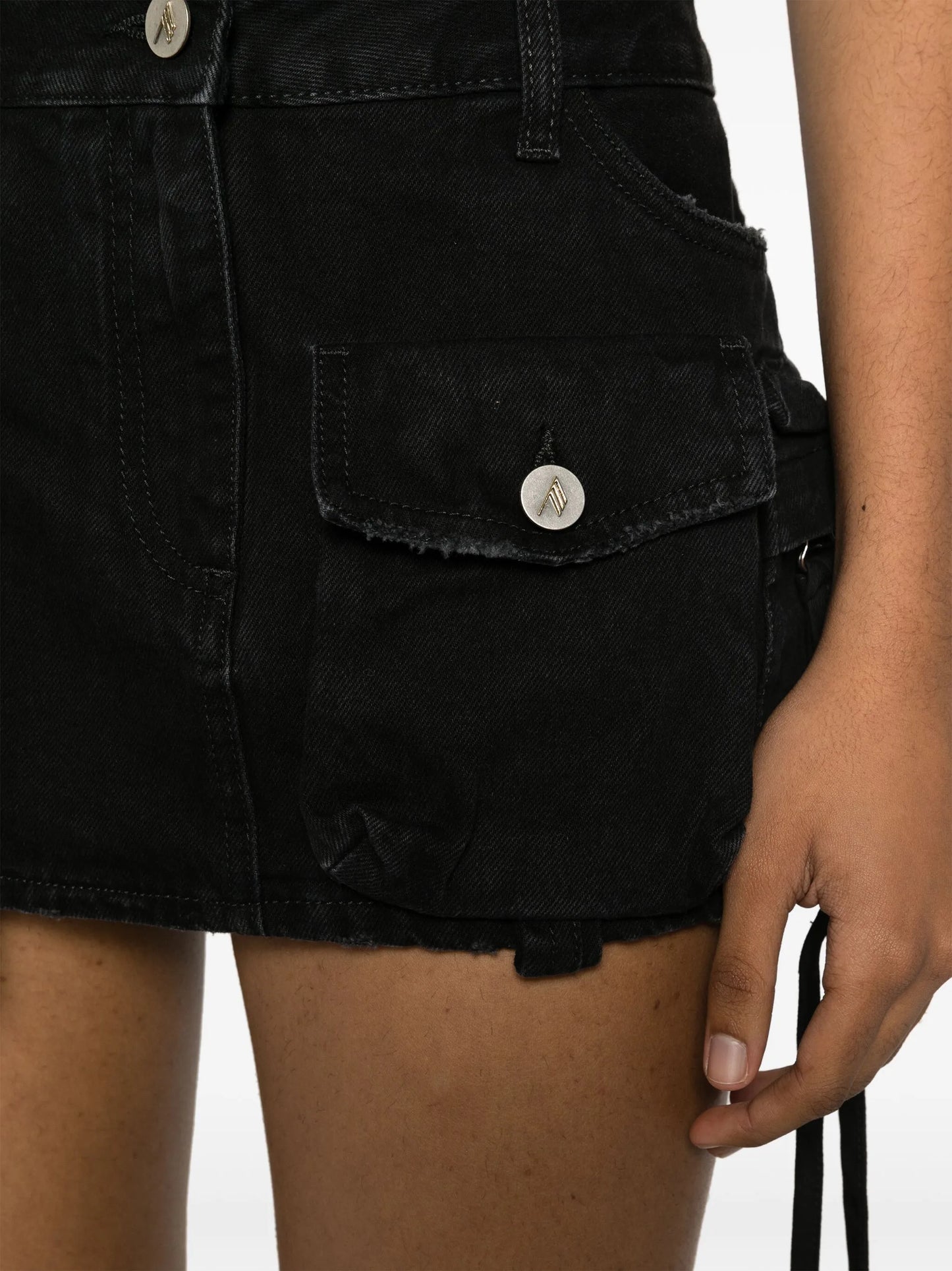 Fay cargo denim miniskirt