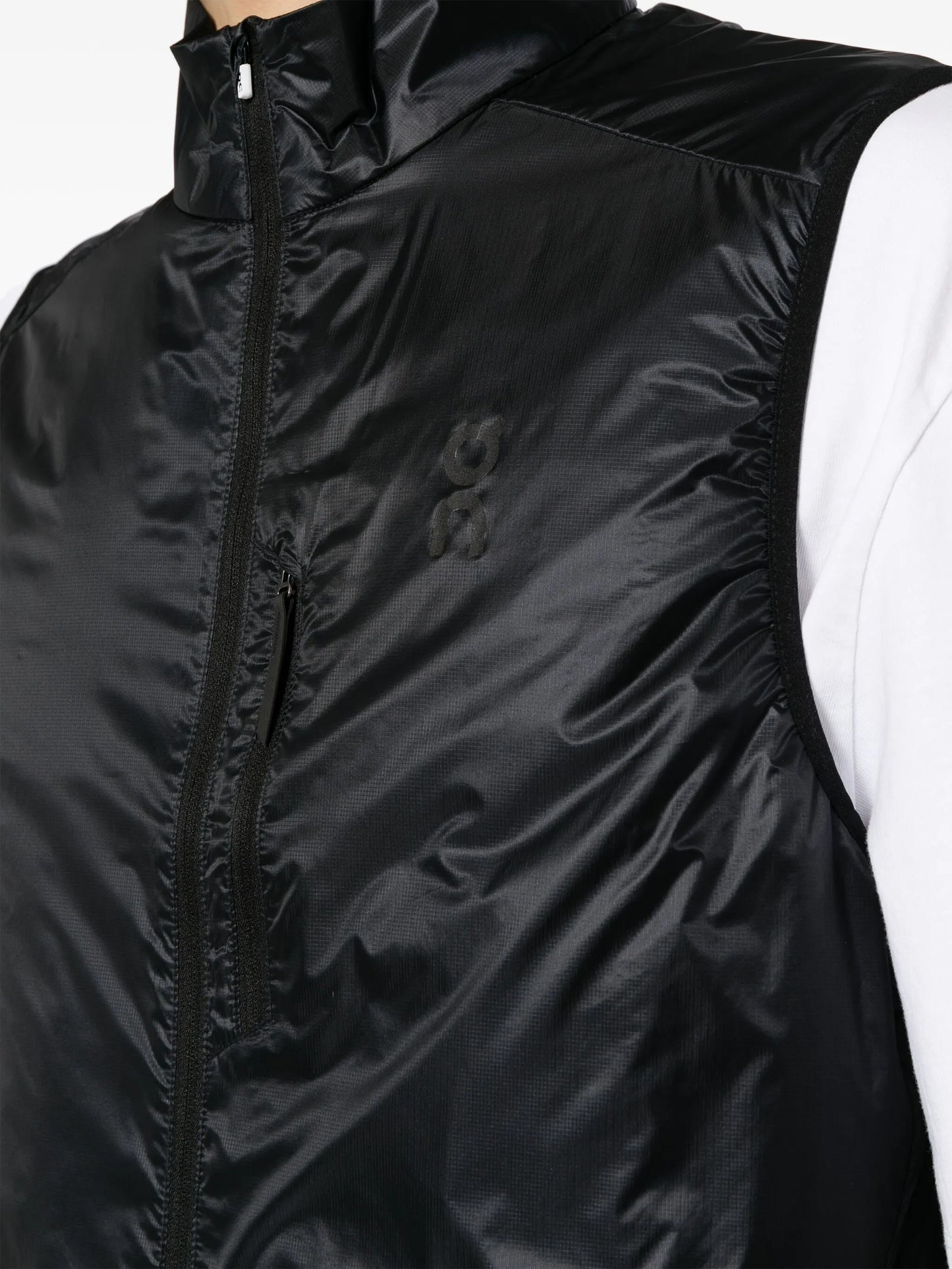 Weather logo-print gilet