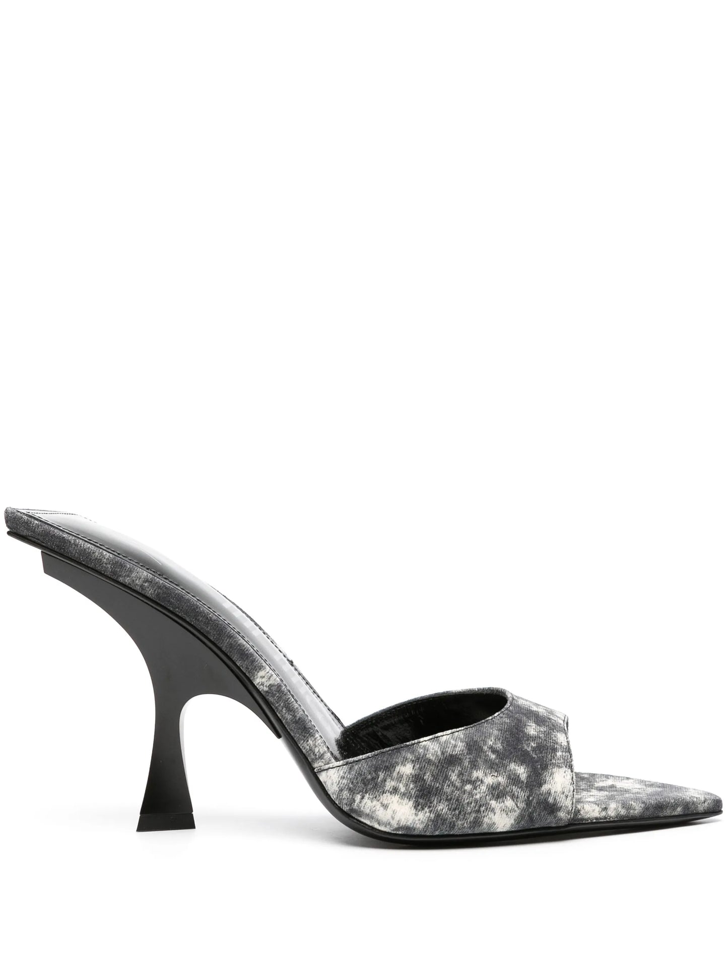 100mm bleached-effect pointed-toe sandals