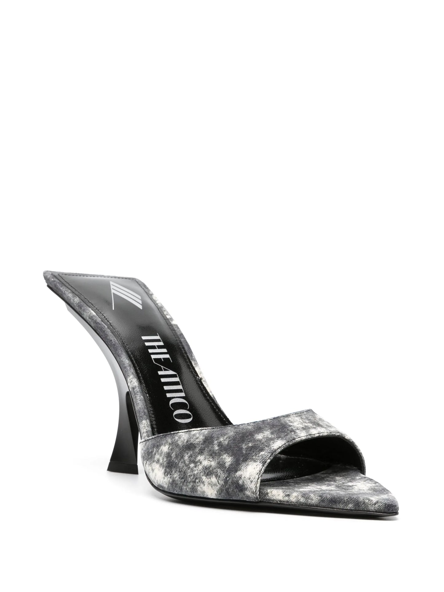 100mm bleached-effect pointed-toe sandals