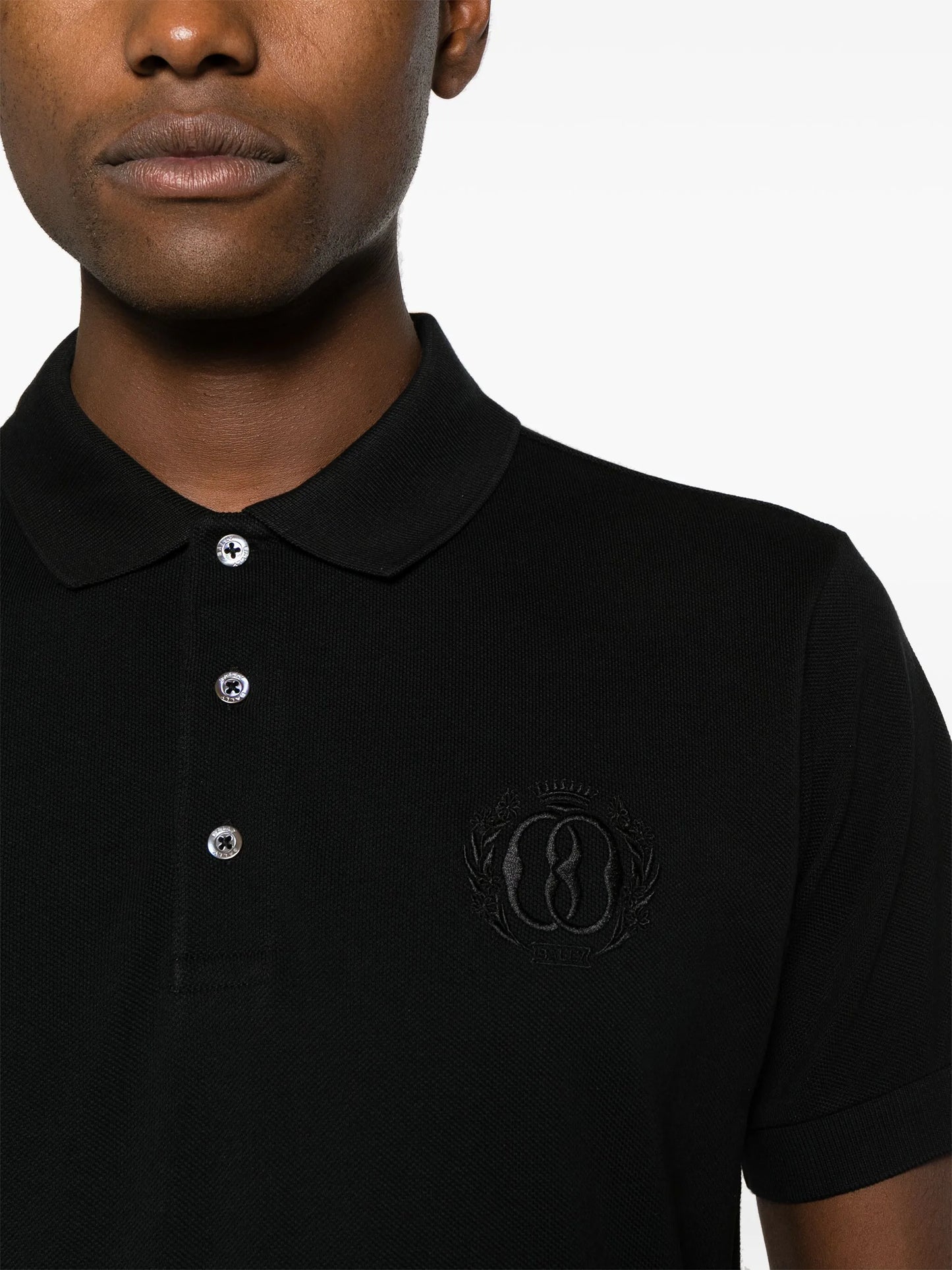 logo-embroidered polo shirt