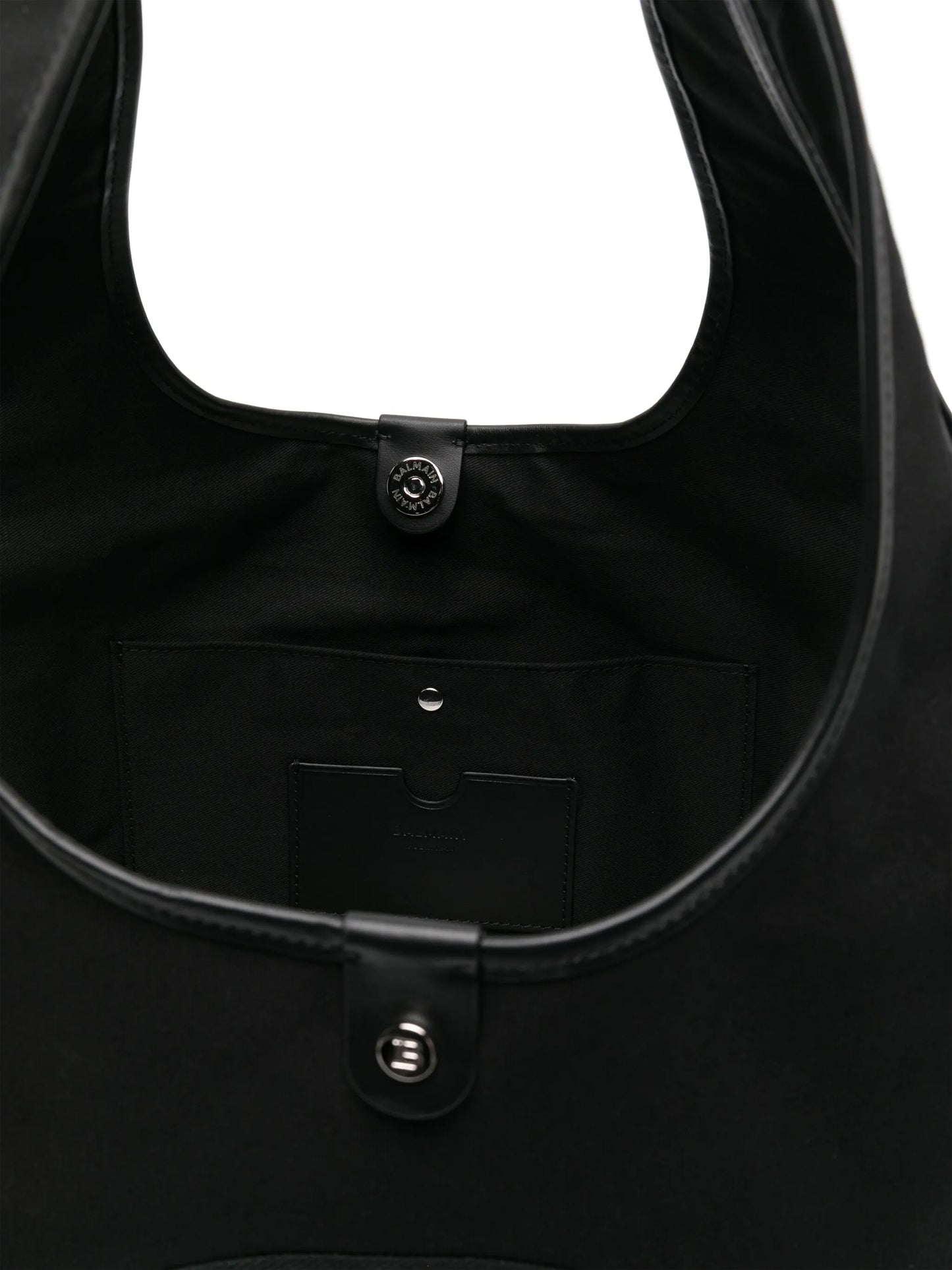 logo-embroidered cotton tote bag