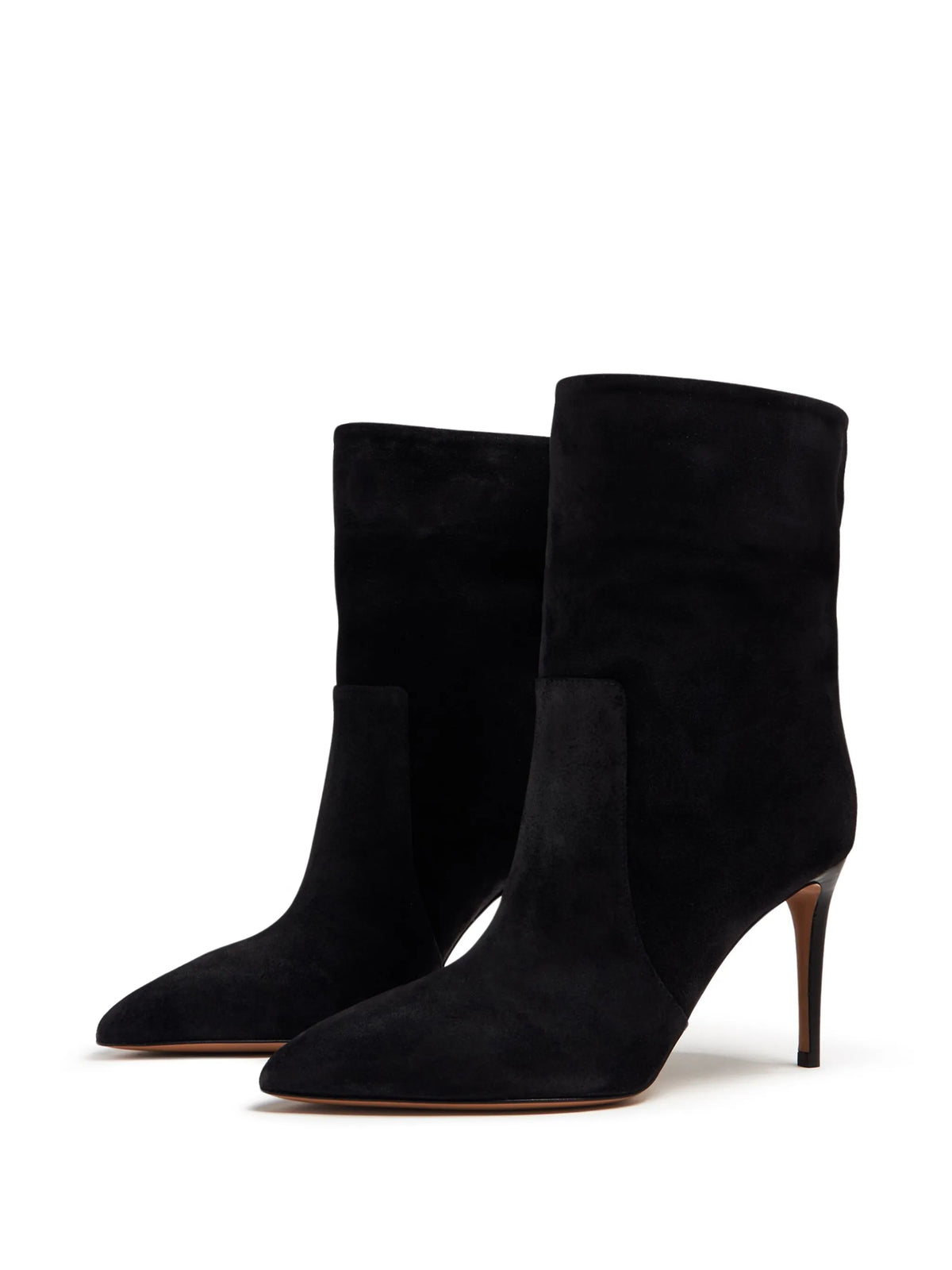 85mm pointed-toe suede boots