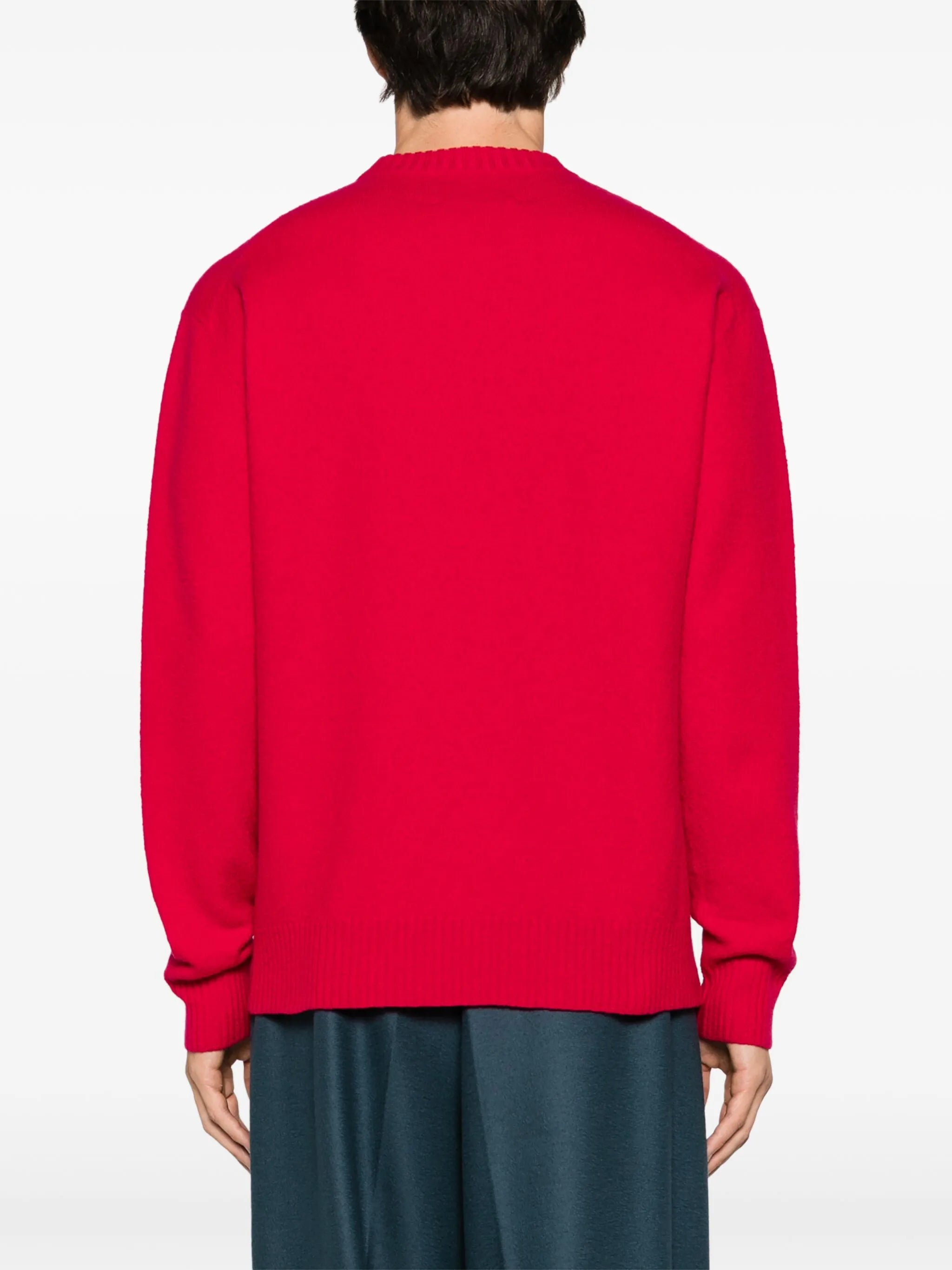 crew-neck wool jumper