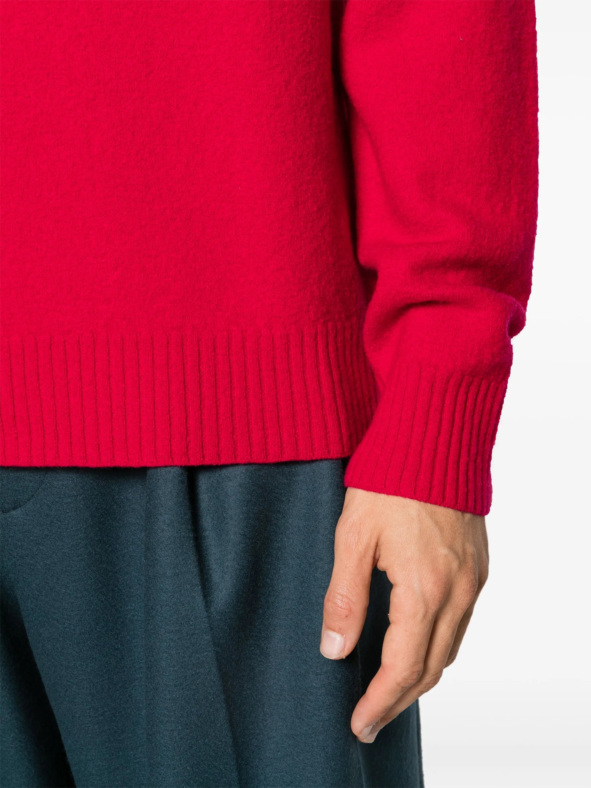 crew-neck wool jumper