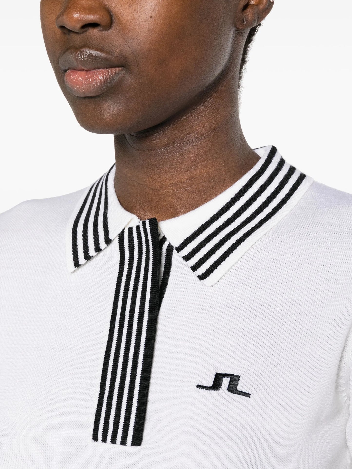 Lucie fine-knit polo shirt