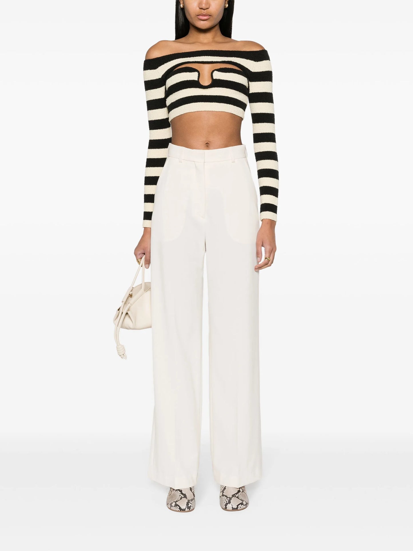 Lanai high-waist wide-leg trousers