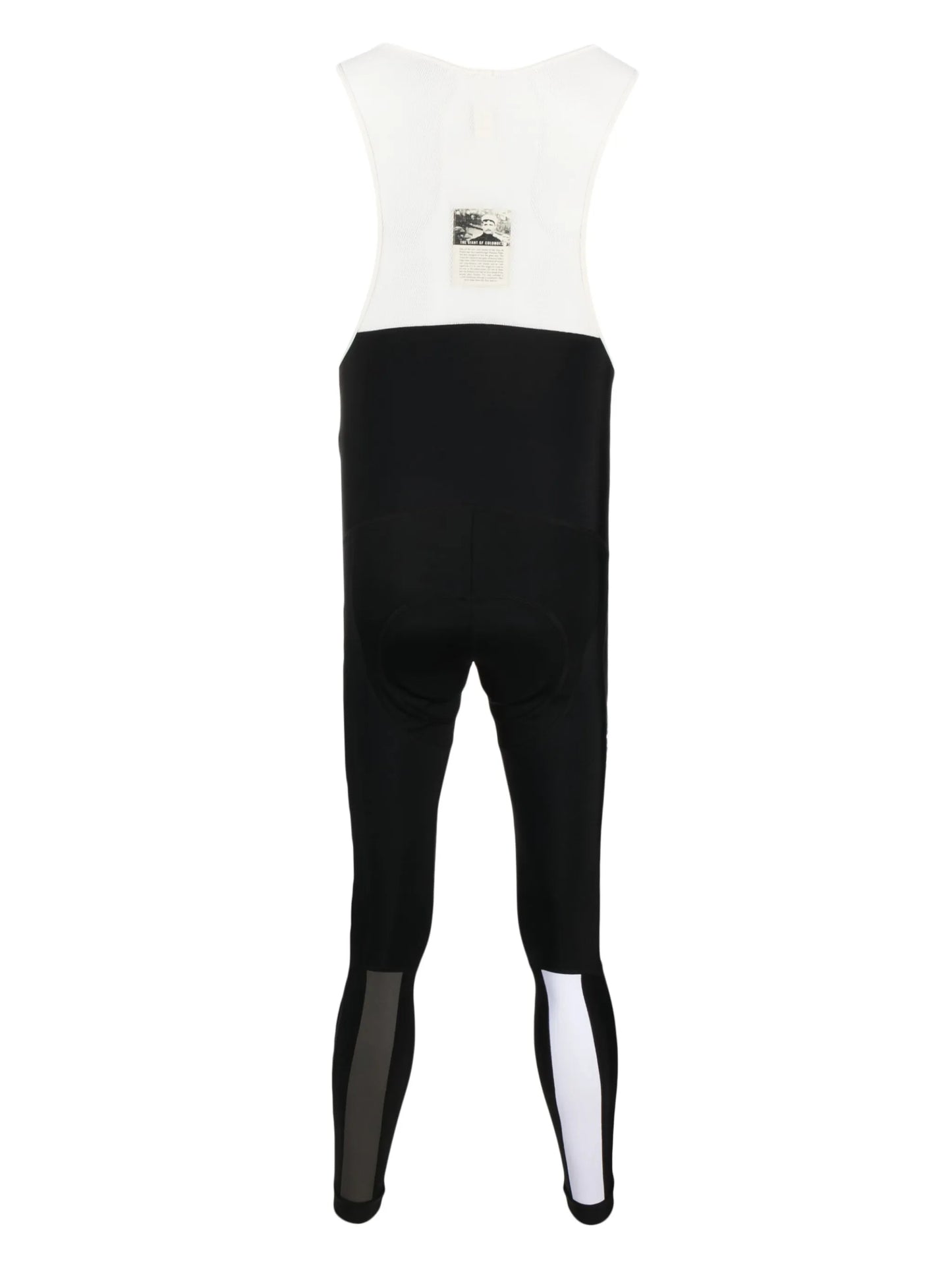mesh-panelling logo-print bib tights