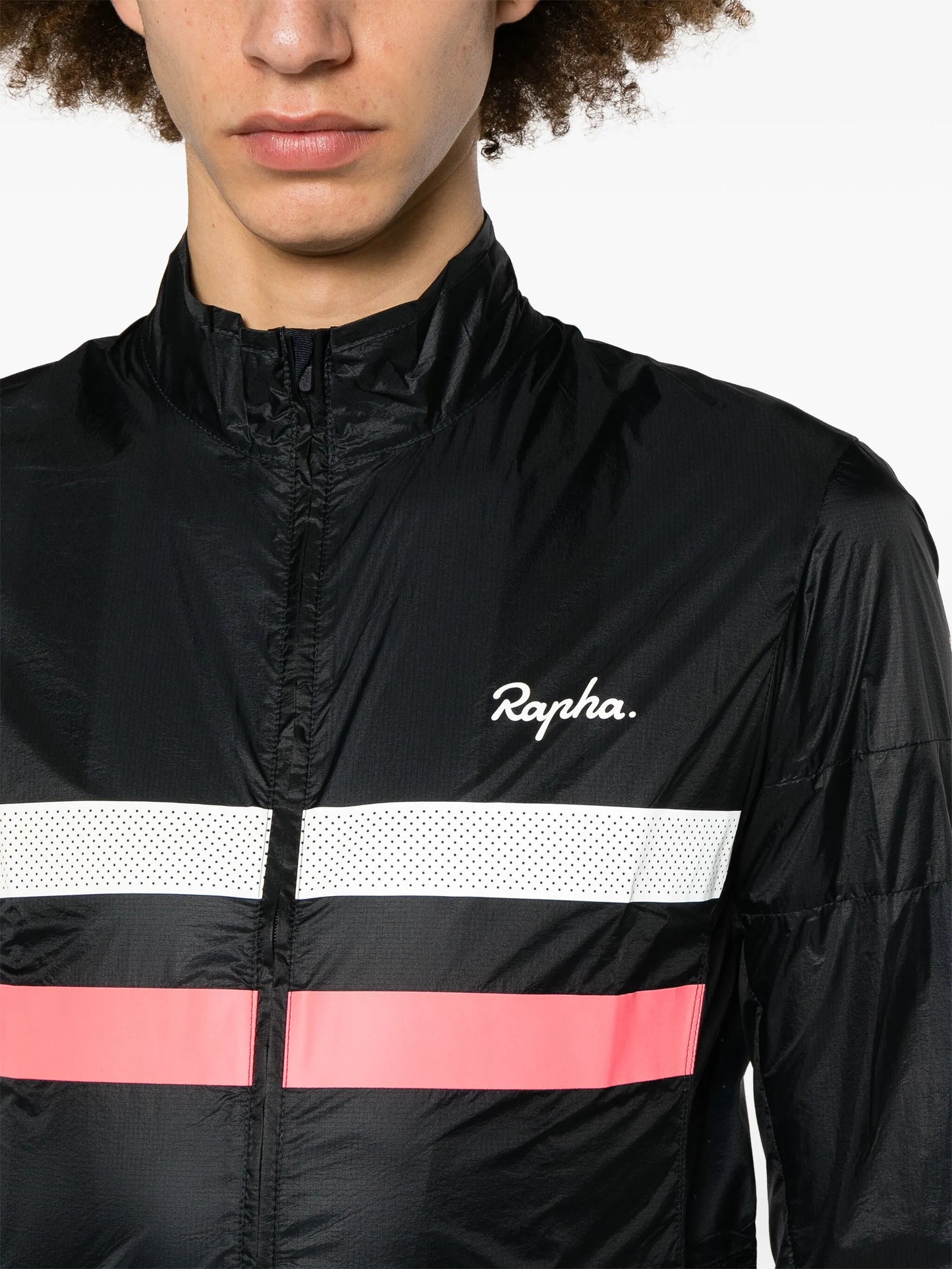 reflective-detail lightweight jacket