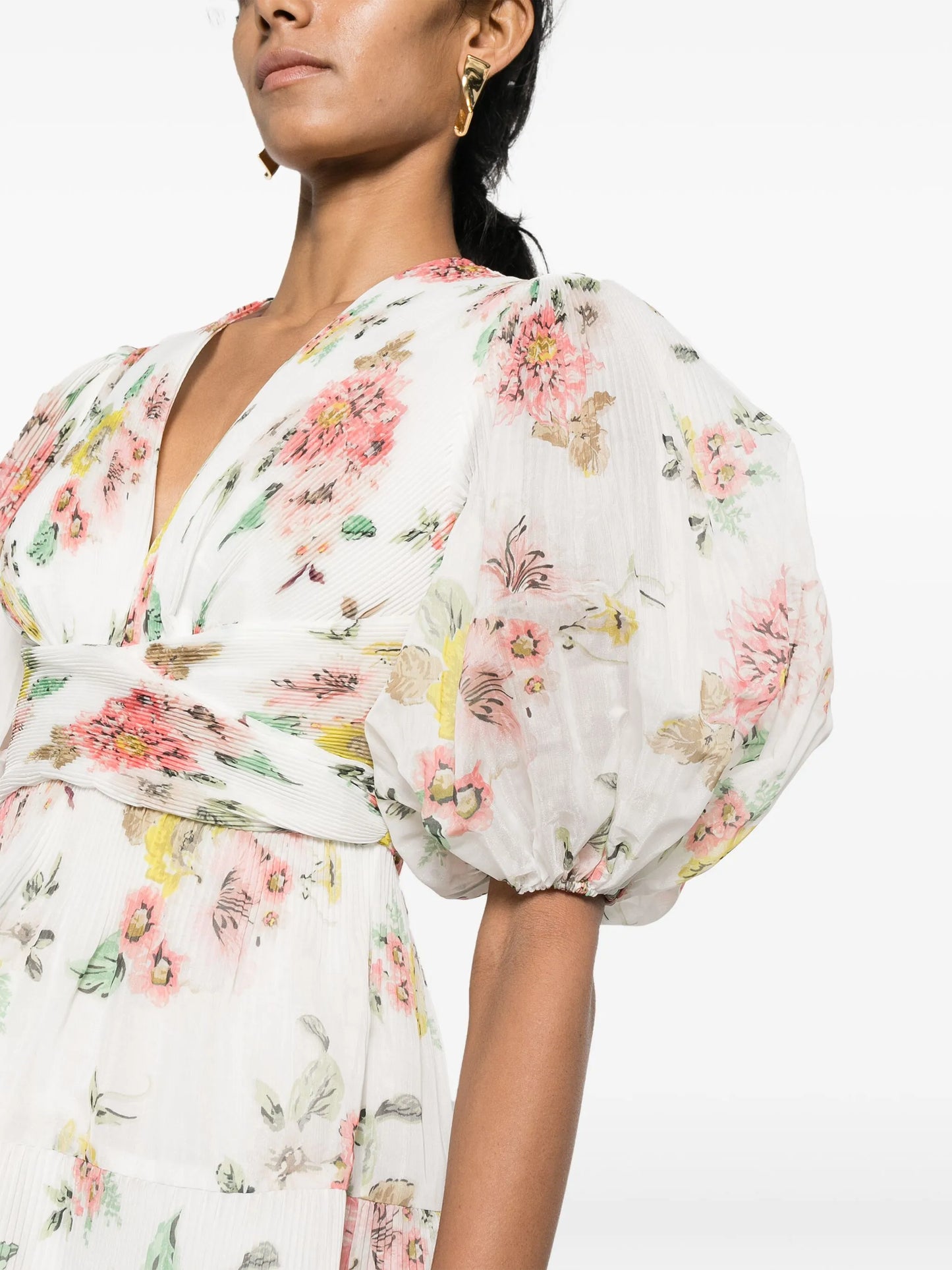 puff-sleeve minidress