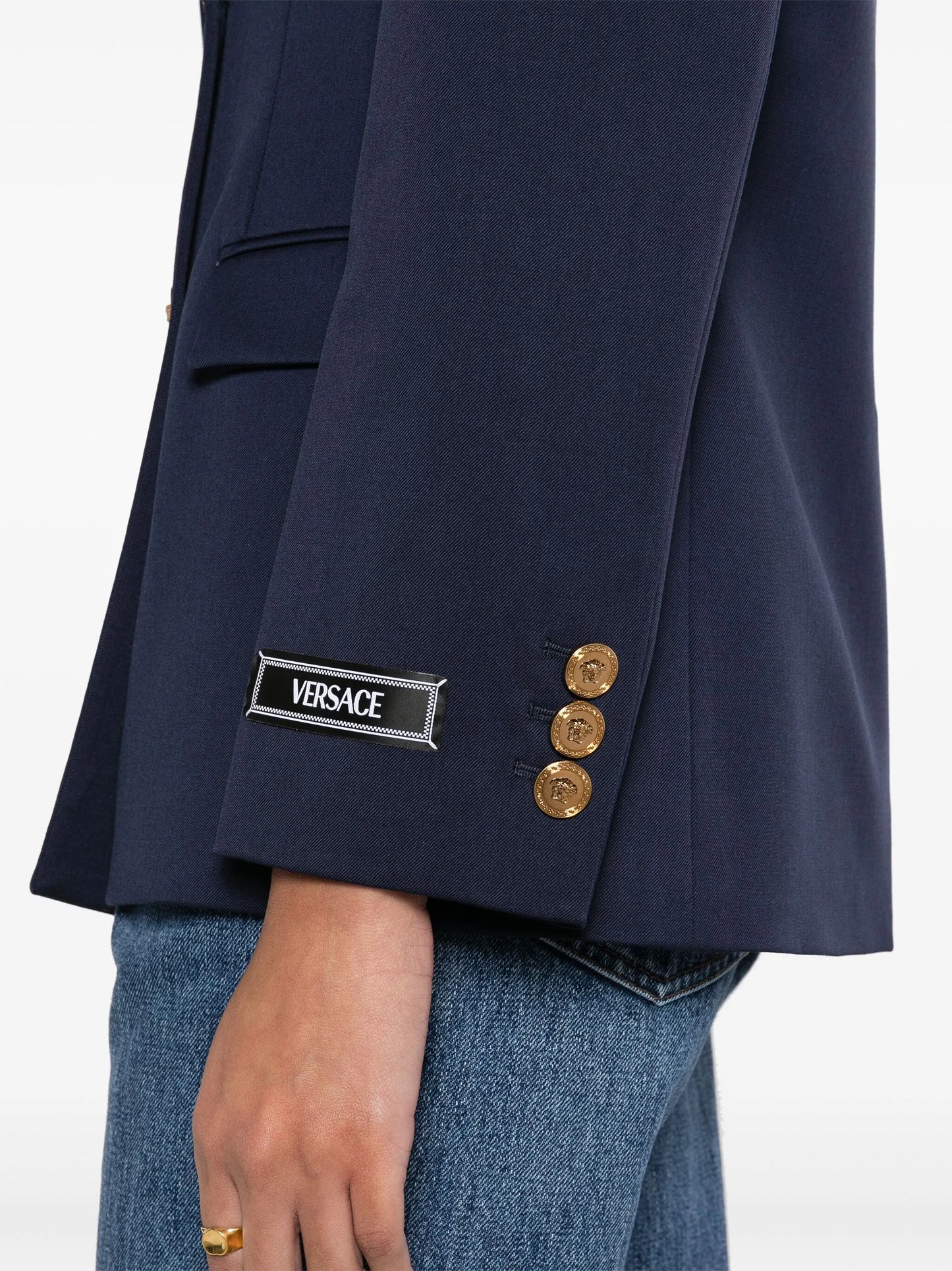 Medusa Head-buttons wool blazer