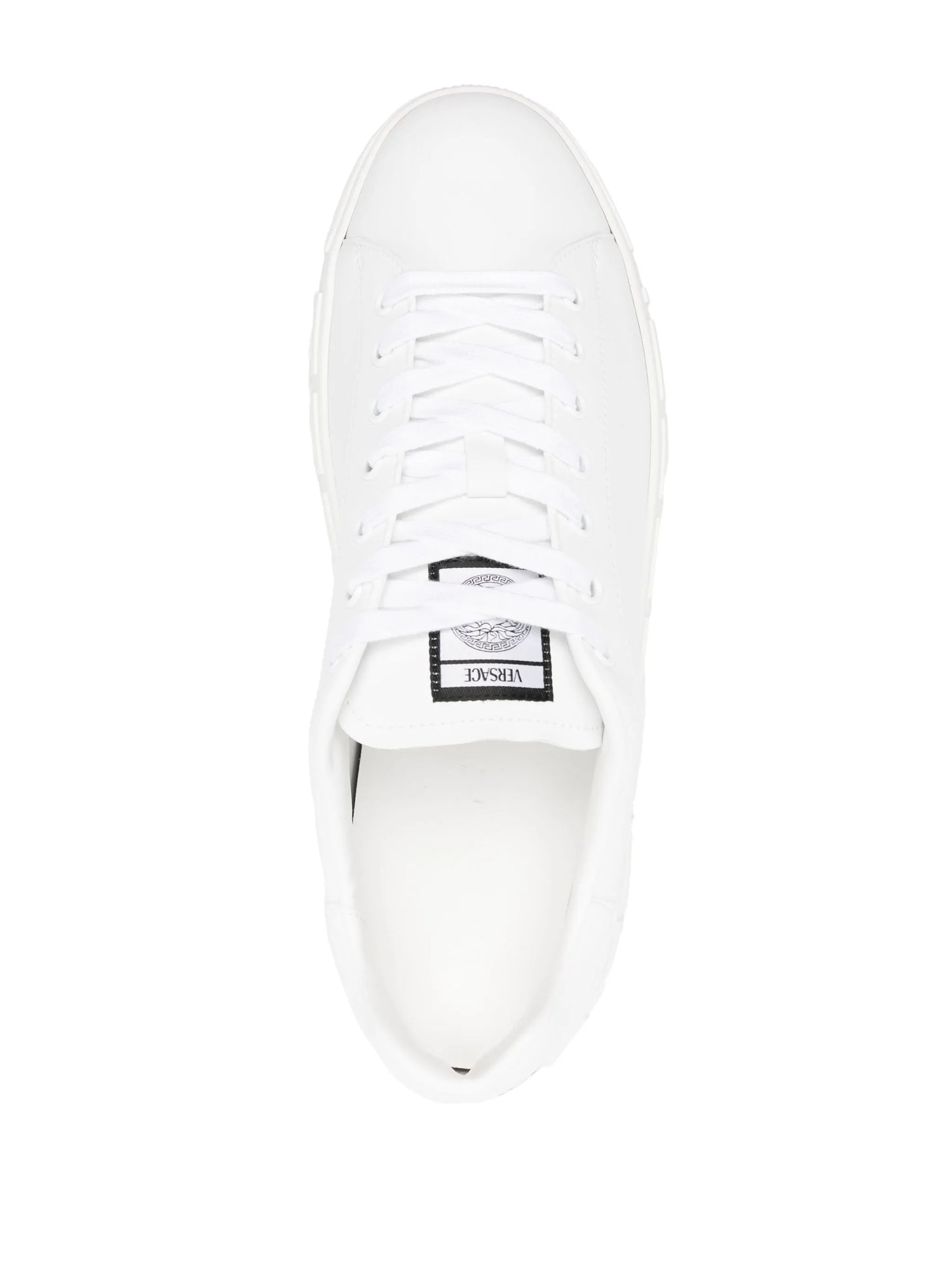 Greca faux-leather sneakers