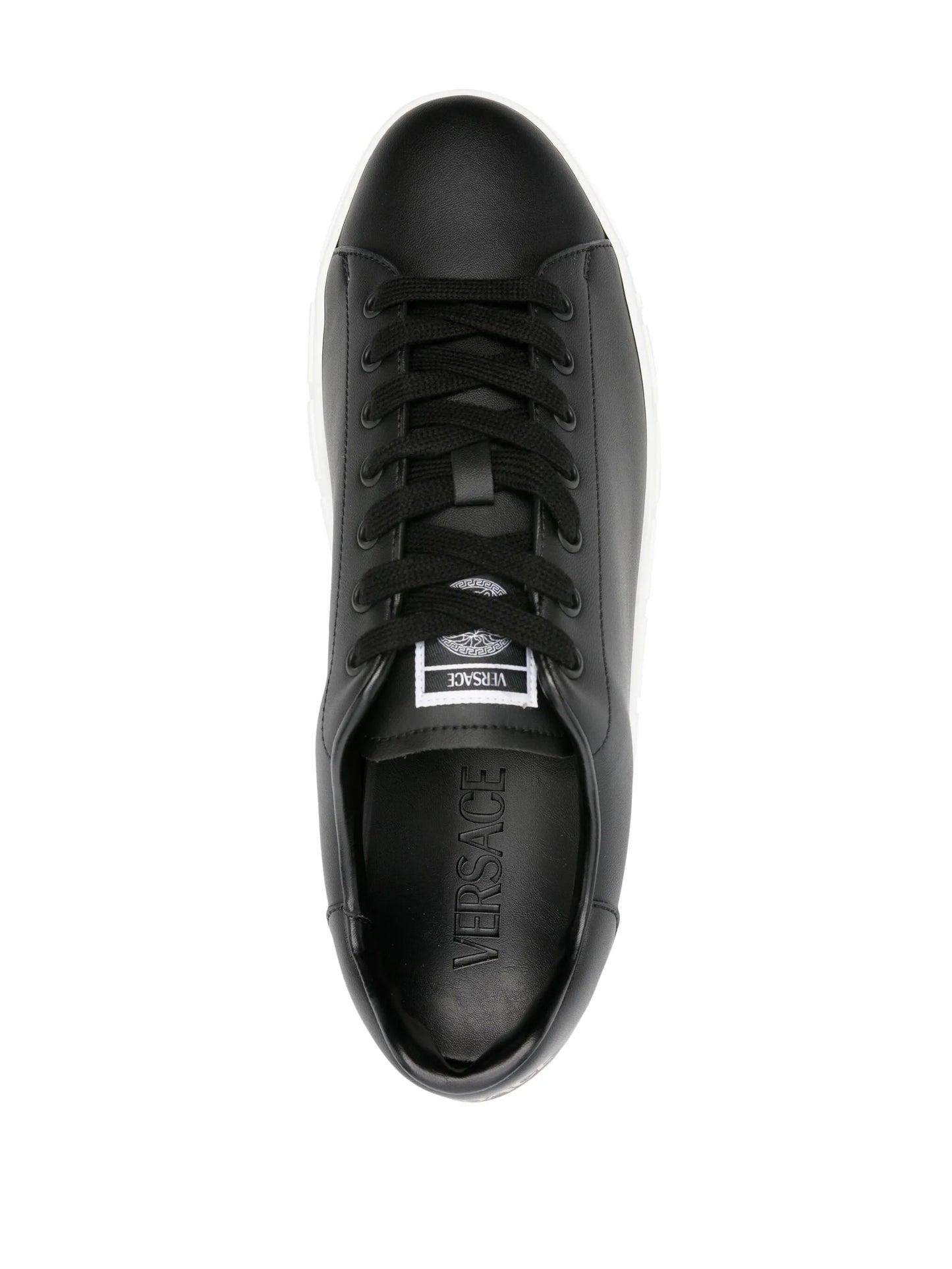 Greca faux-leather sneakers