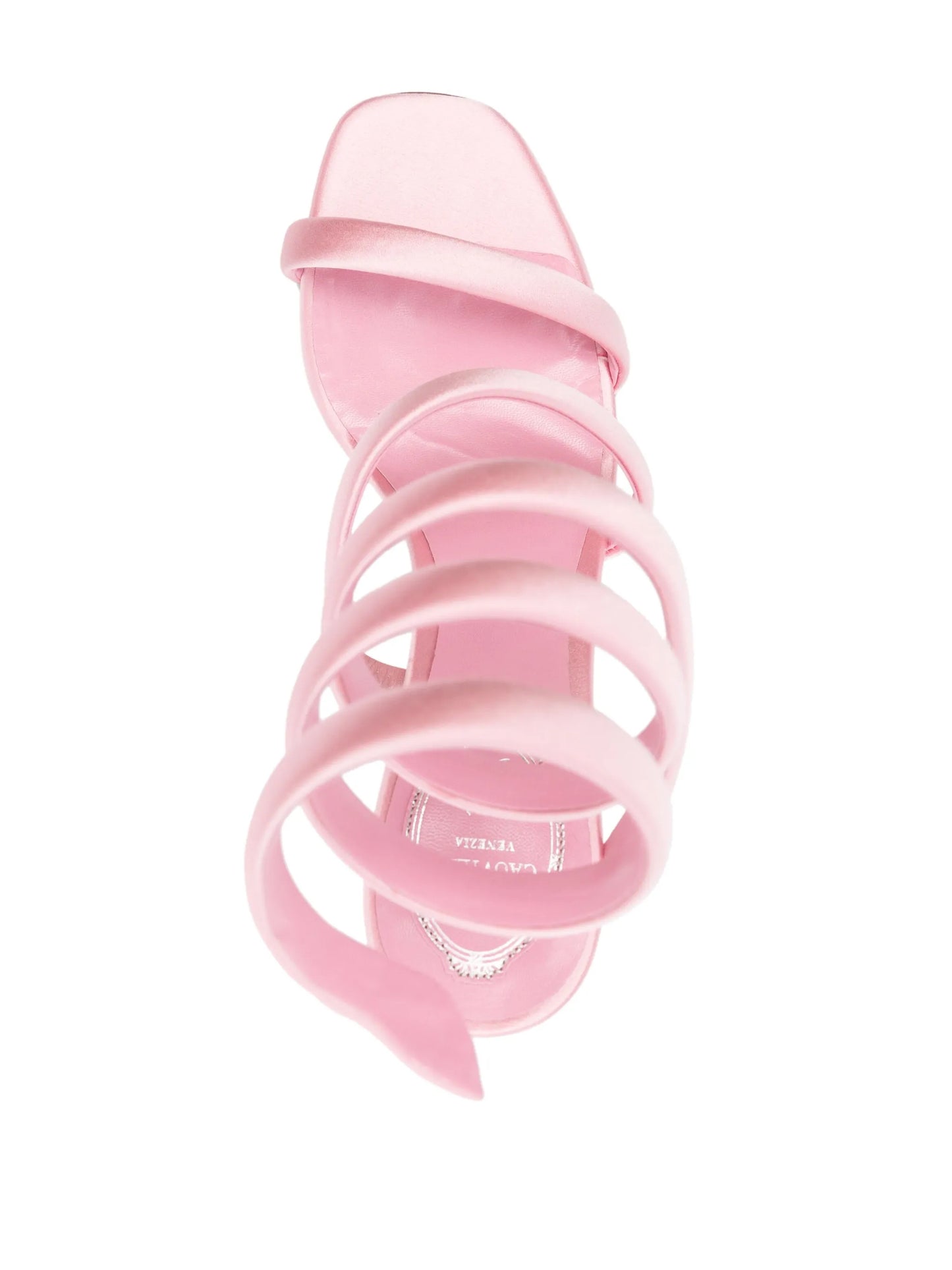 Cleo 105mm satin sandals