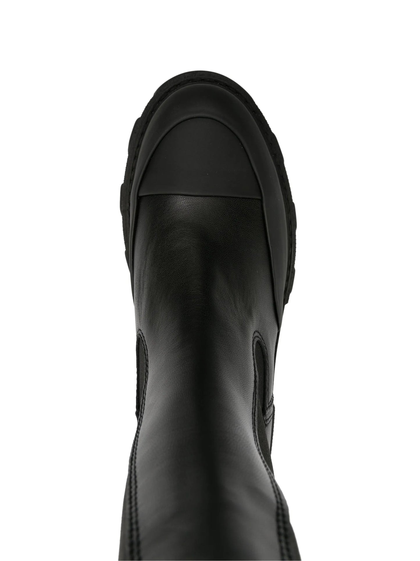 Cleated faux-leather chelsea boots