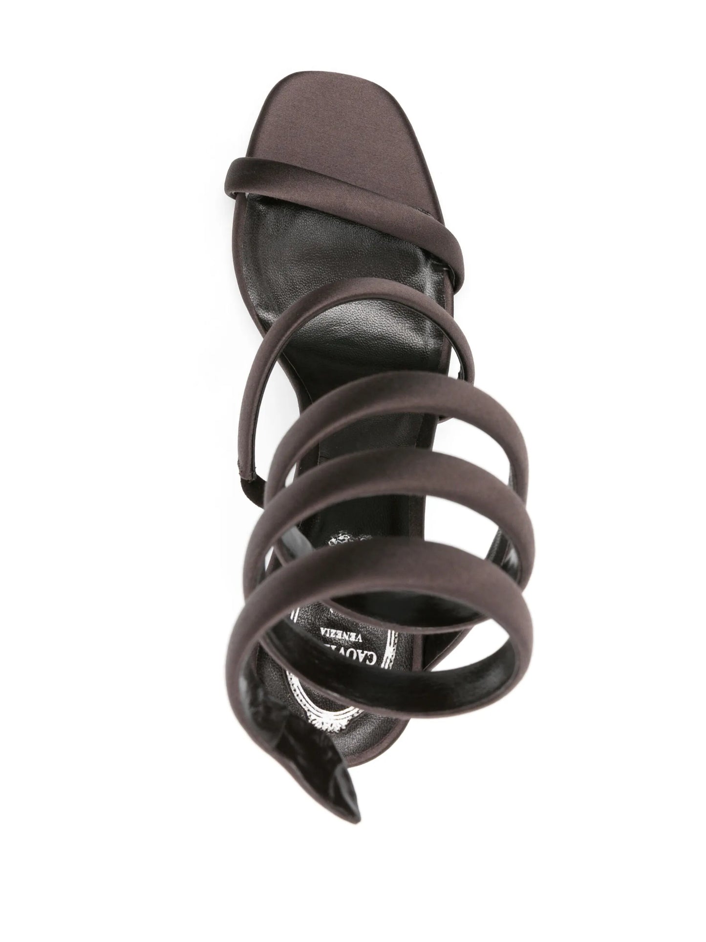 Bulgari 105mm satin sandals