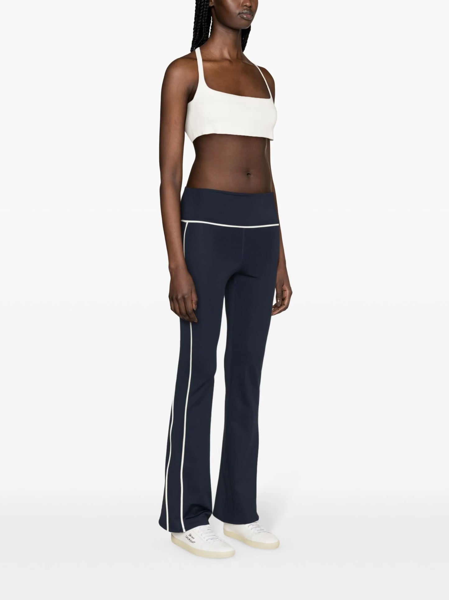 Walle cotton-blend flared leggings