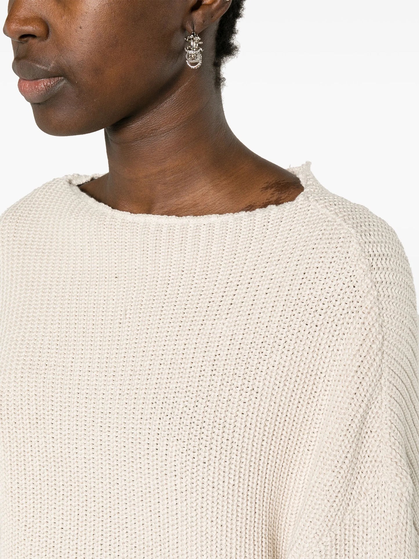 asymmetric cotton jumper