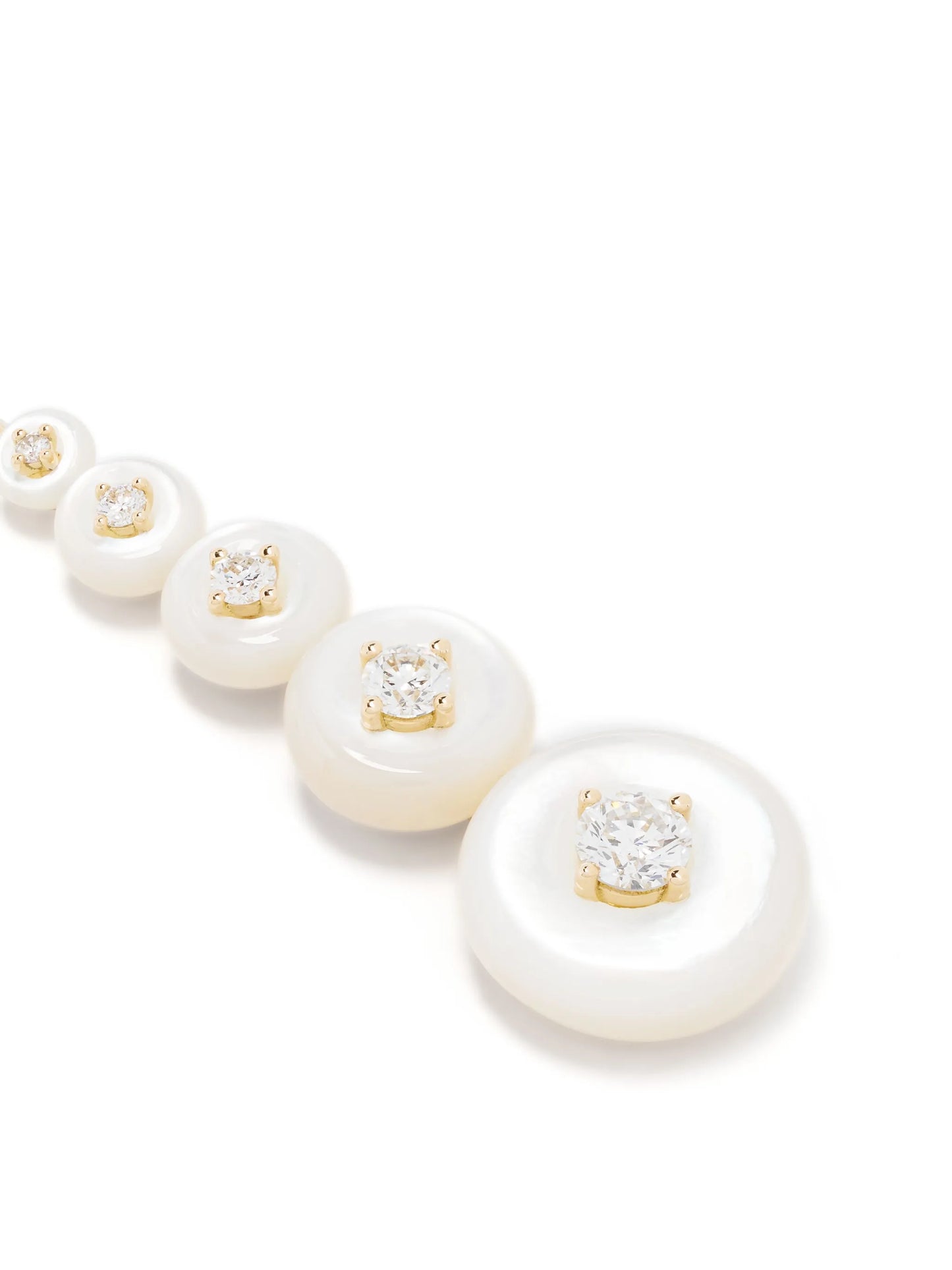 18kt Yellow Gold Surrounding diamond earrings