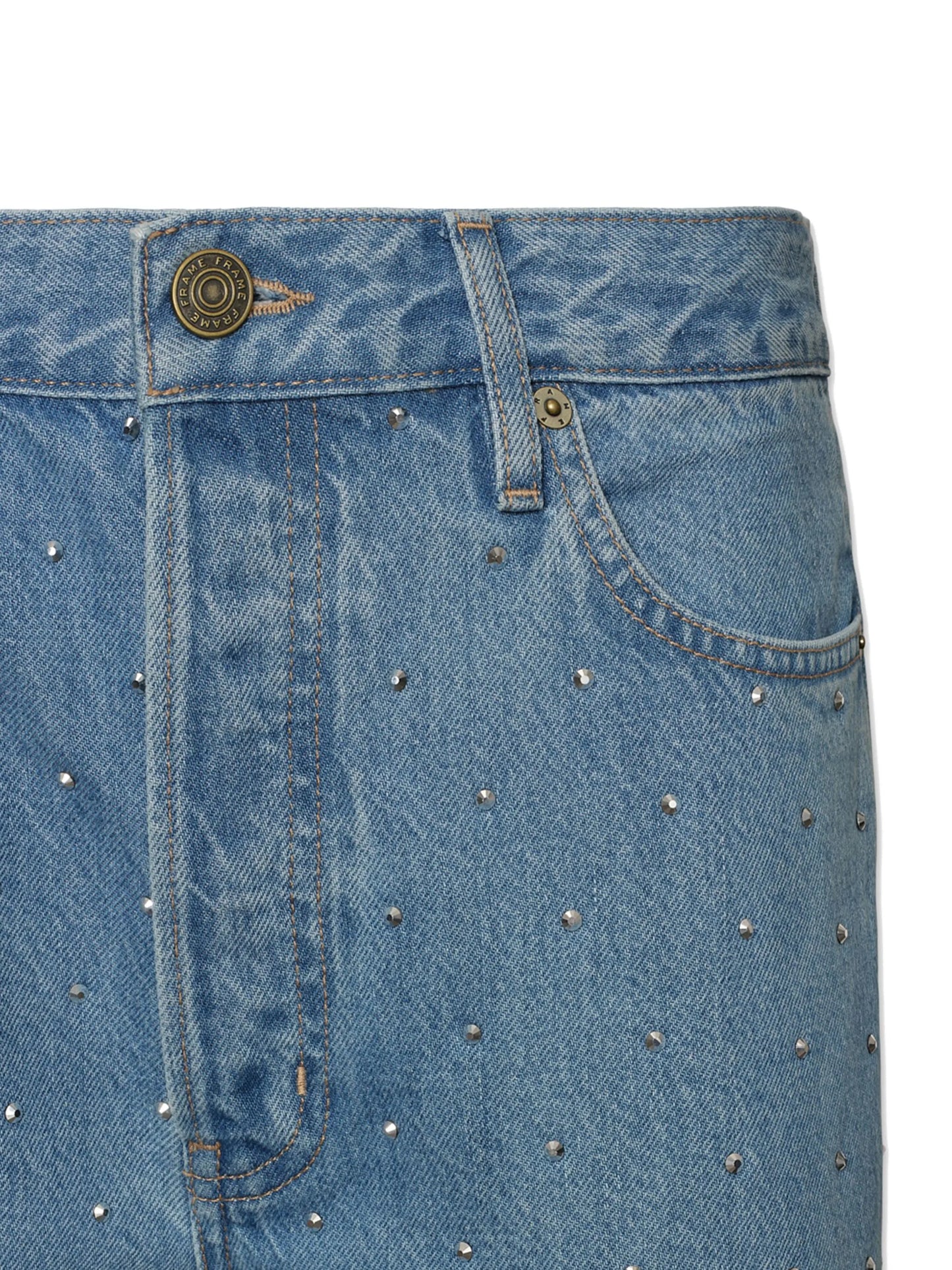 Le Mec stud-embellished jeans