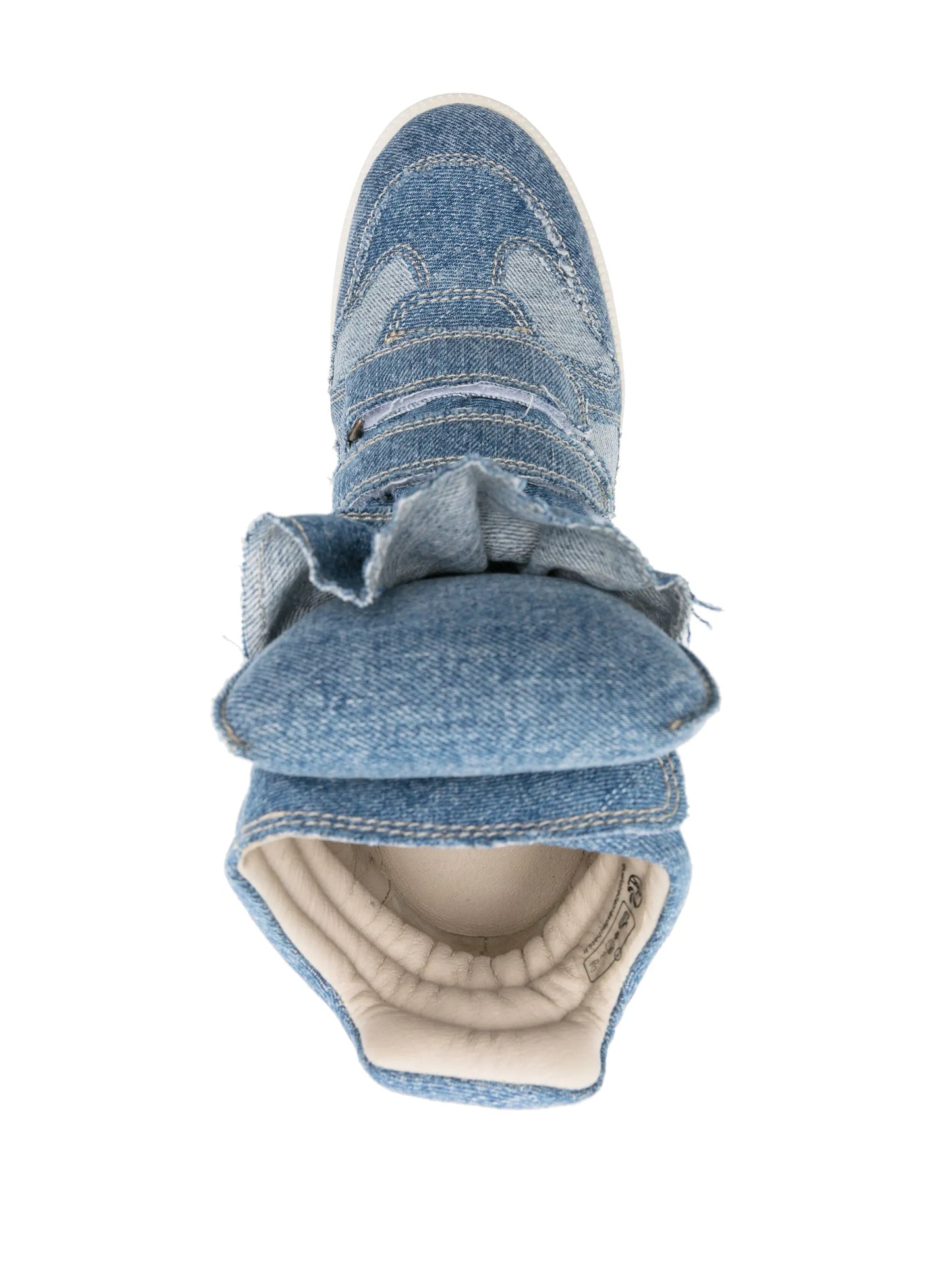 Bekett denim high-top sneakers