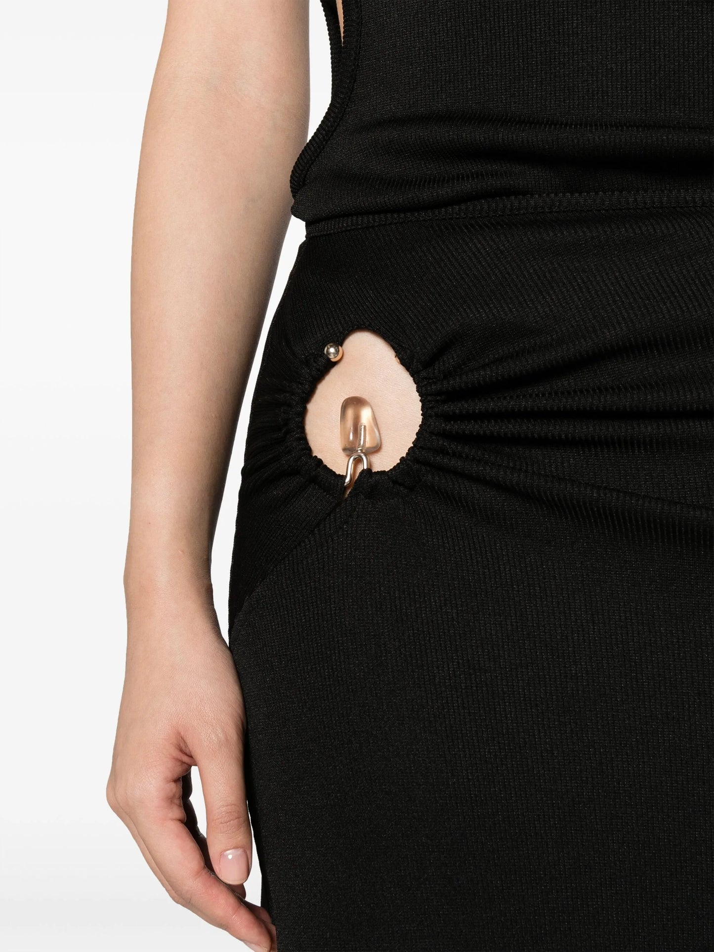 Orbit cut-out maxi skirt