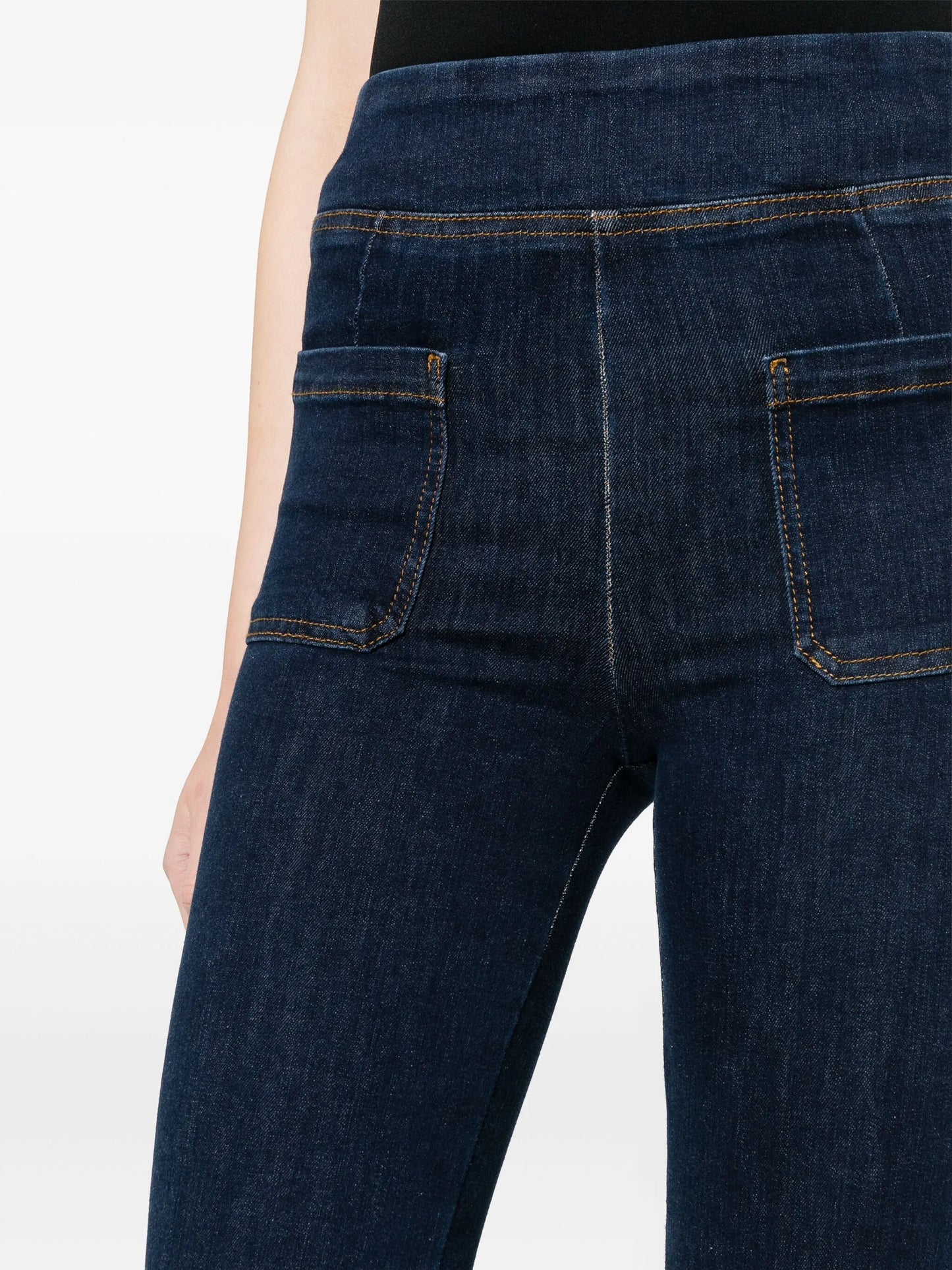 The Bardot Jetset elasticated-waistband flared jeans