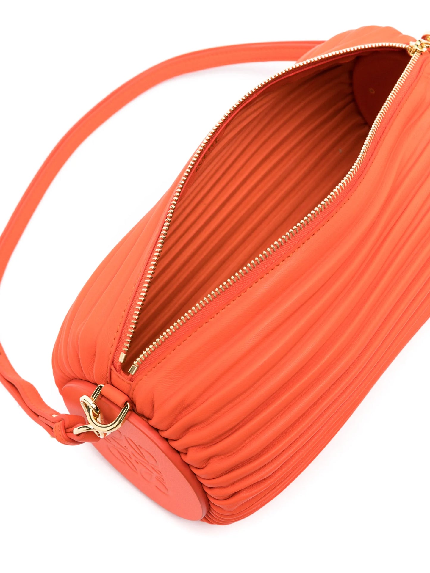 Bracelet Pouch pleated leather shoulder bag
