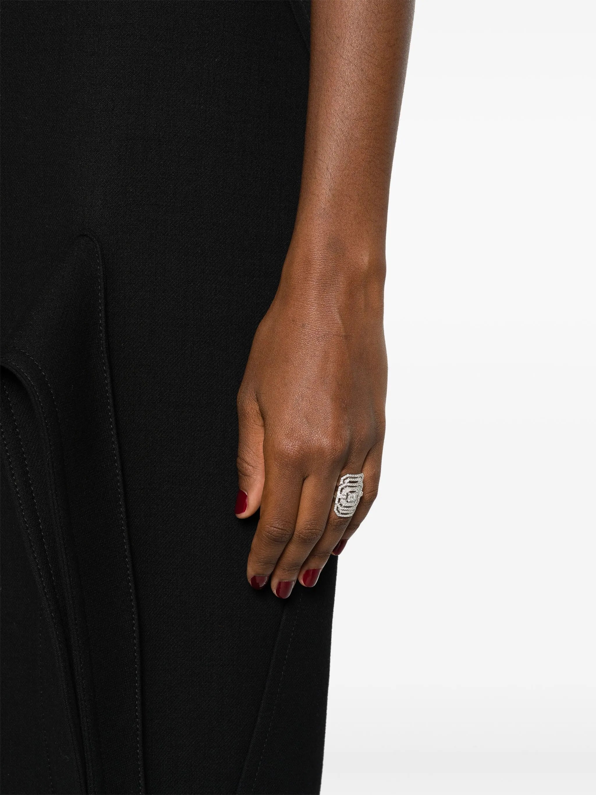 Ring My Way sterling silver and diamond cocktail ring